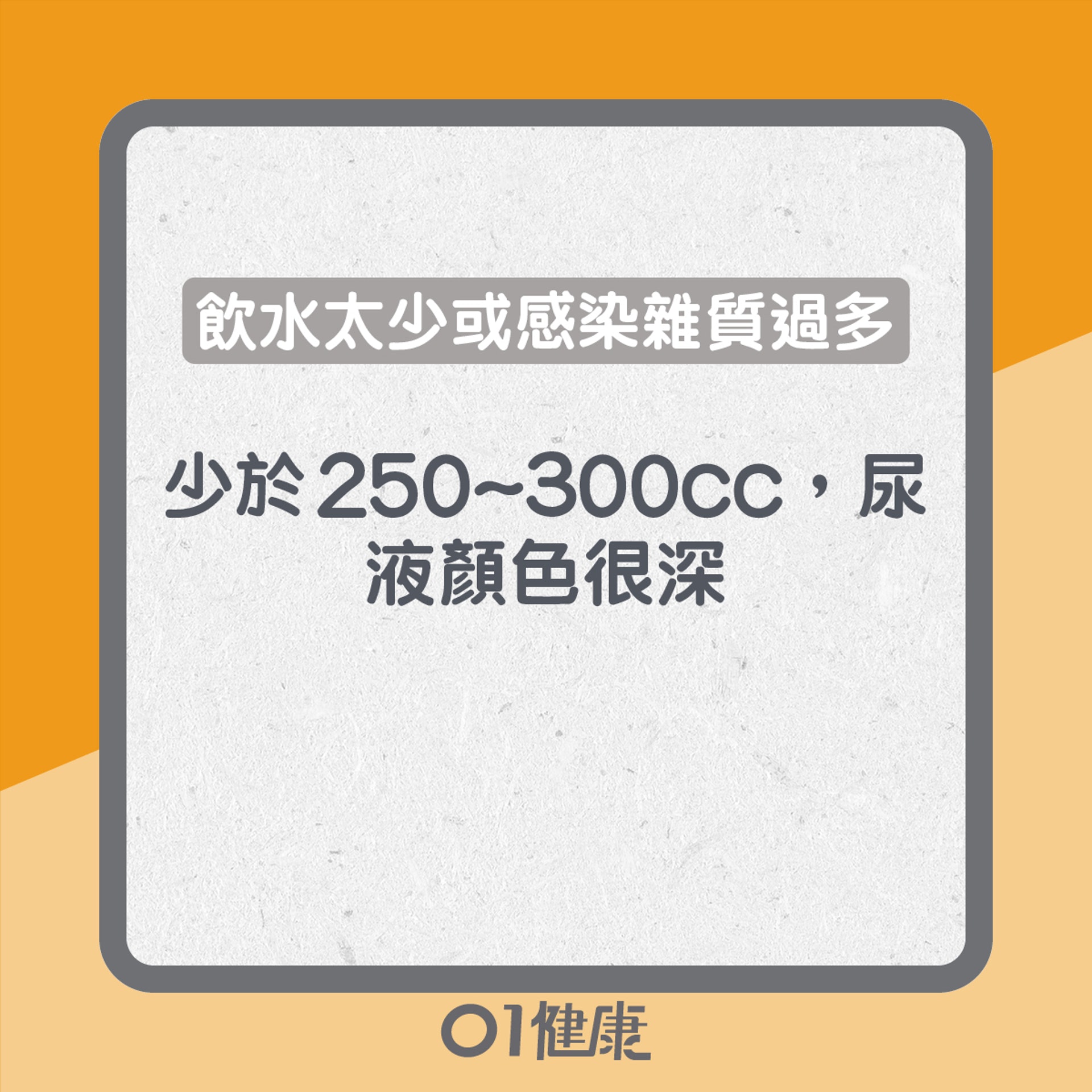 小便量正常嗎?(01製圖) 小便量正常嗎?(01製圖)