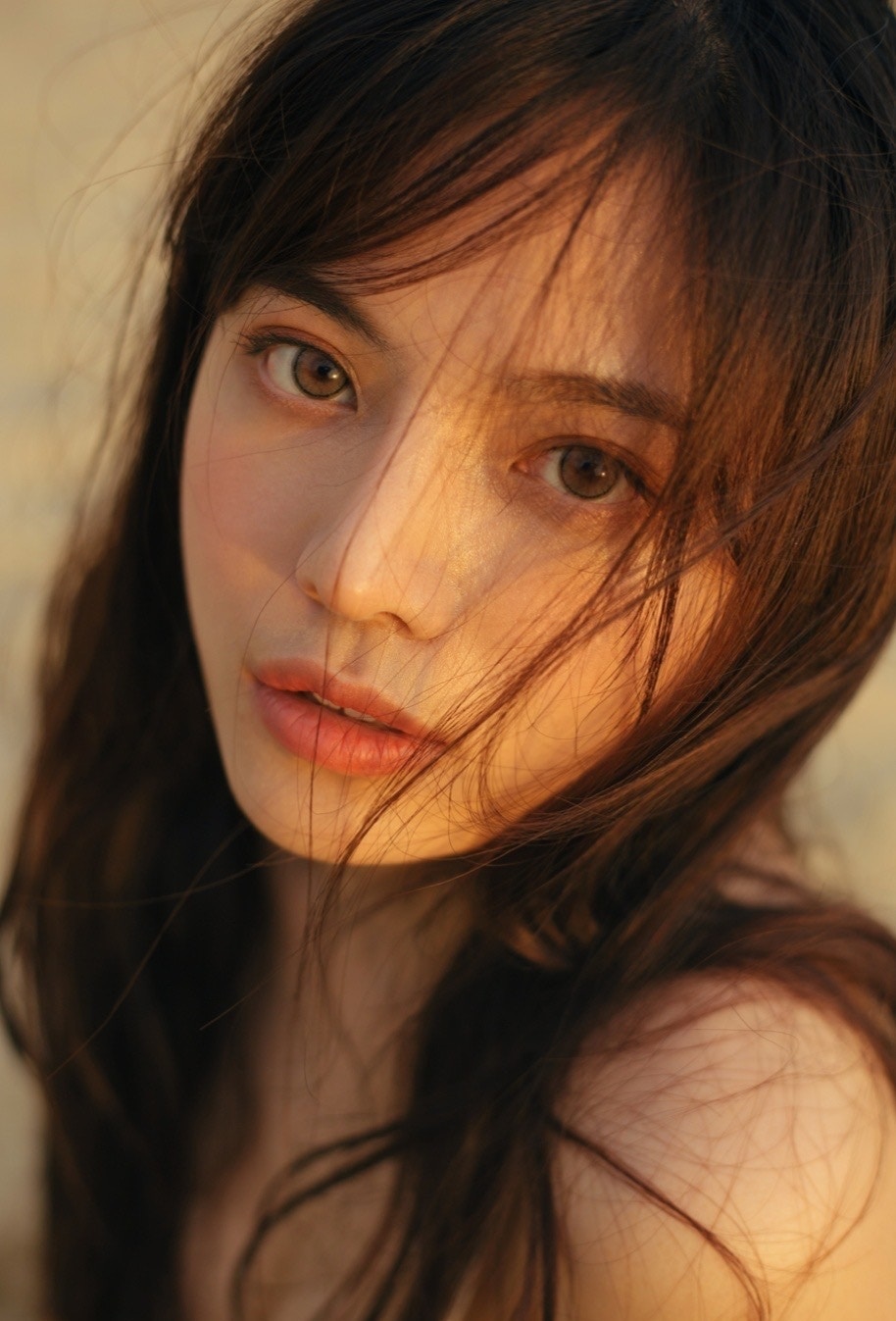 這位素人模特兒好有日系Feel。（待安娜微博圖片）