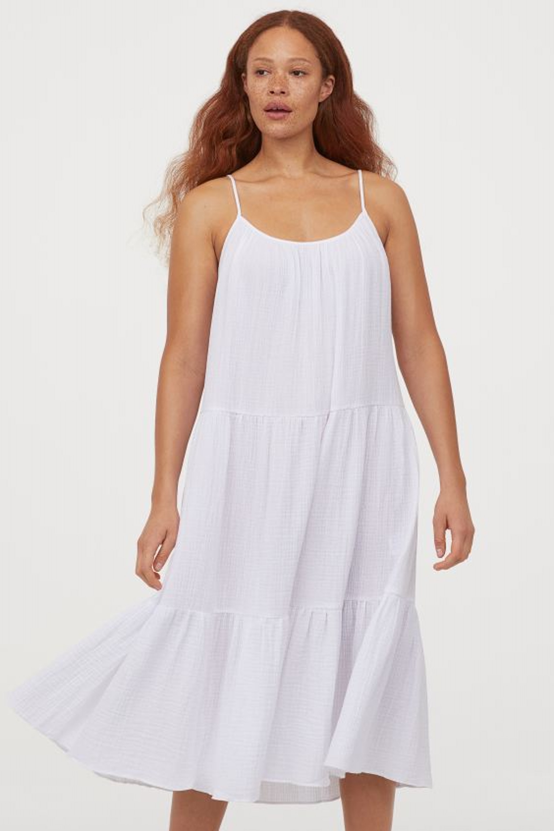 H&M 褶縐棉質洋裝HK$229（hm.com）