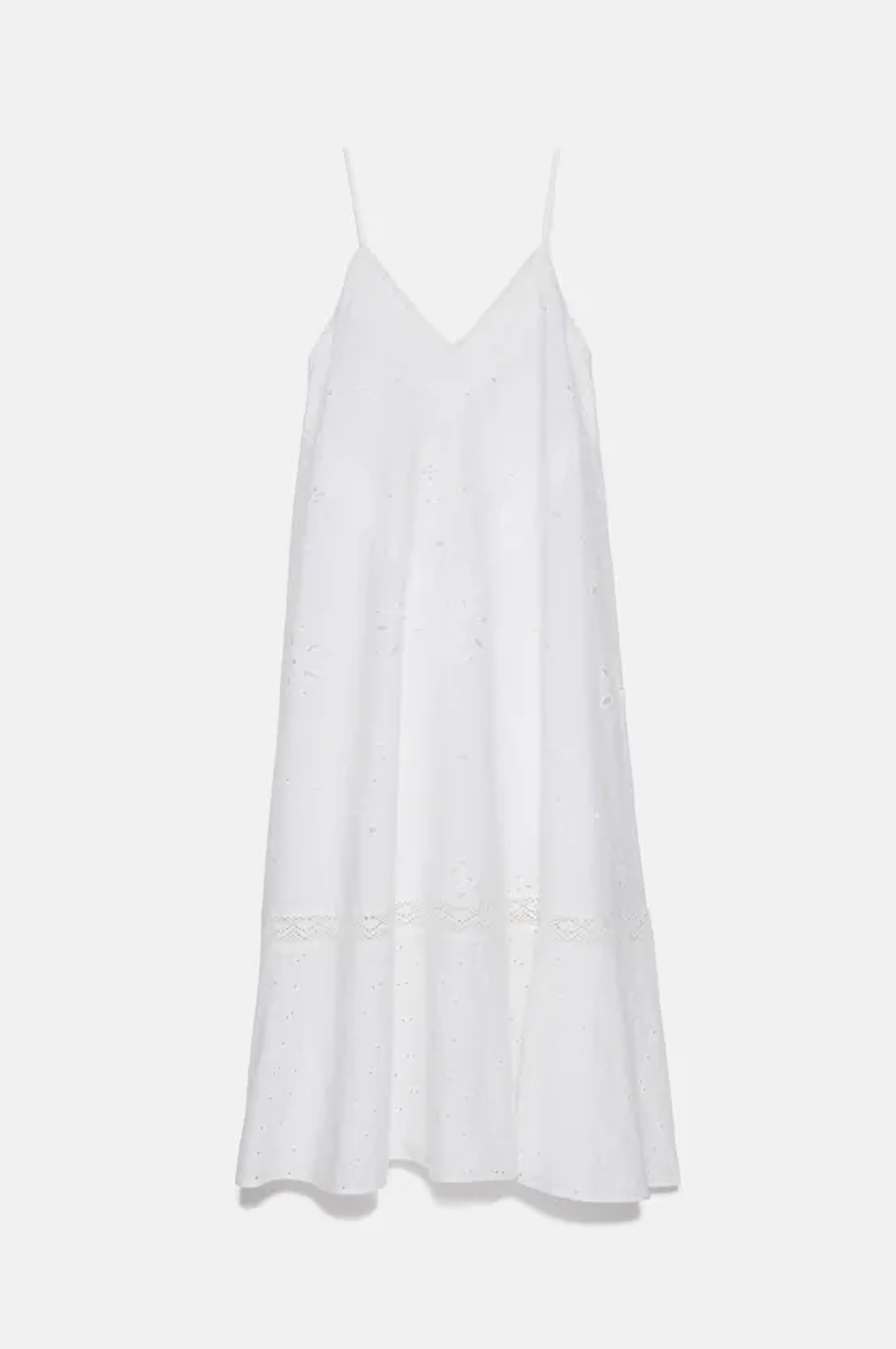 Zara鏤空刺繡洋裝HK$699（zara.com）