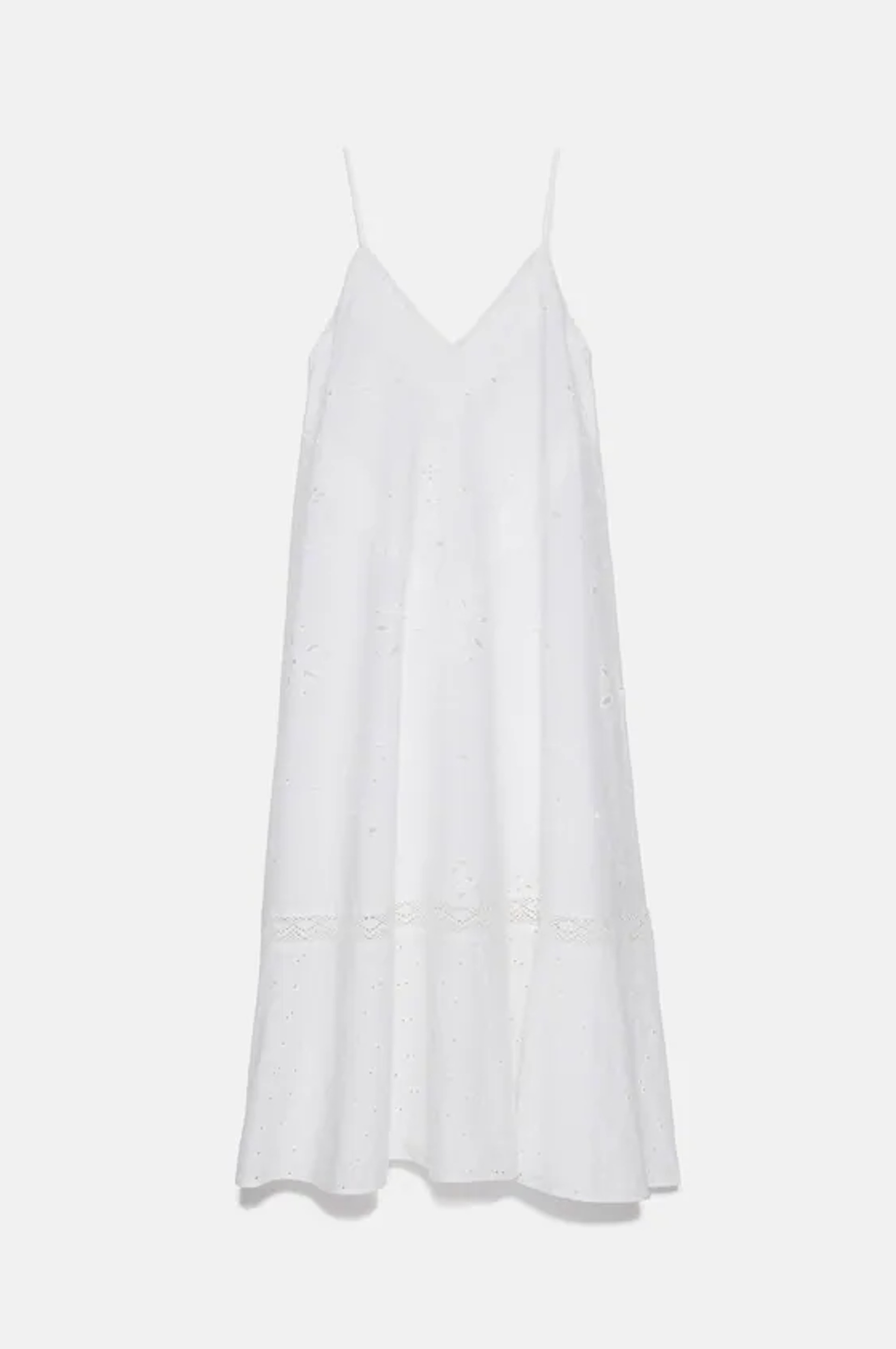 Zara鏤空刺繡洋裝HK$699(zara.com)