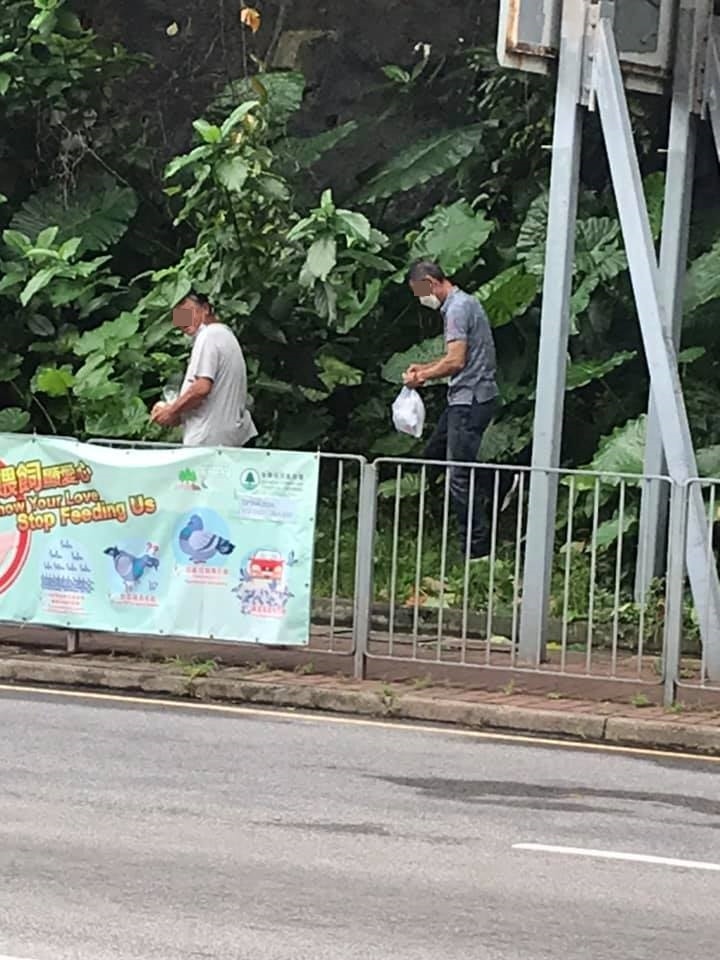 網民指2名男子於運頭角里捉雀。(網民「Kenneth Yau」圖片) 網民指2名男子於運頭角里捉雀。(網民「Kenneth Yau」圖片)