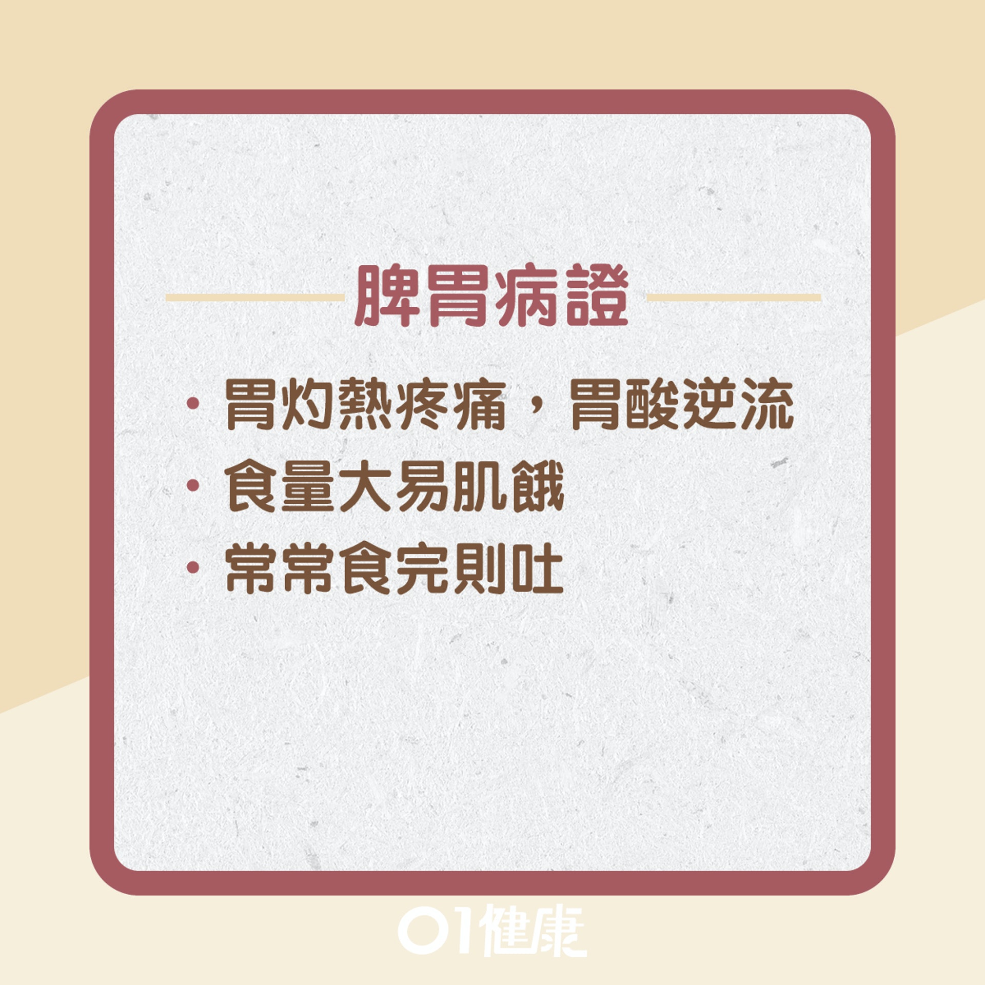 胃火熾盛有什麼症狀?(01製圖) 胃火熾盛有什麼症狀?(01製圖)