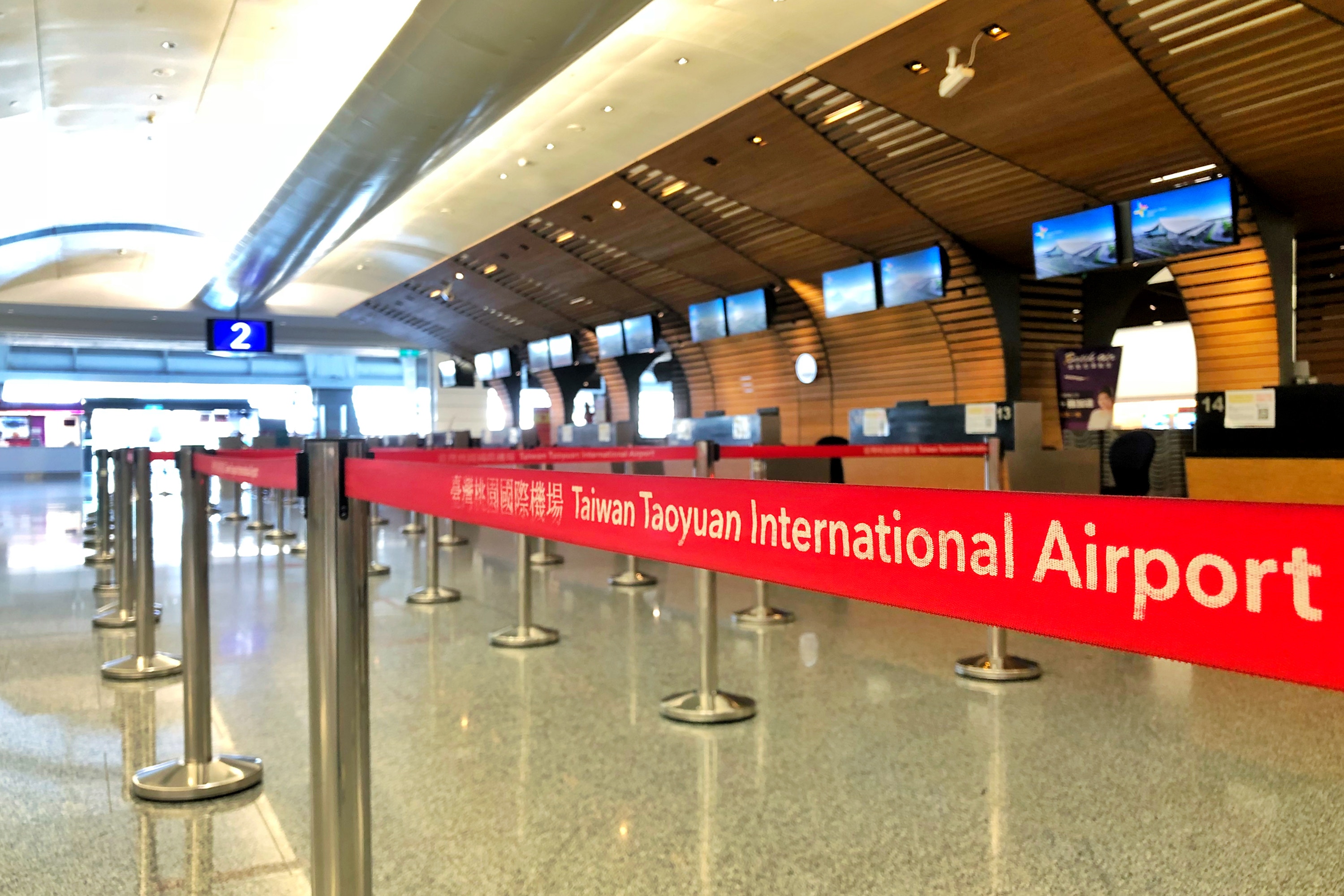 桃園國際機場。（中央社）