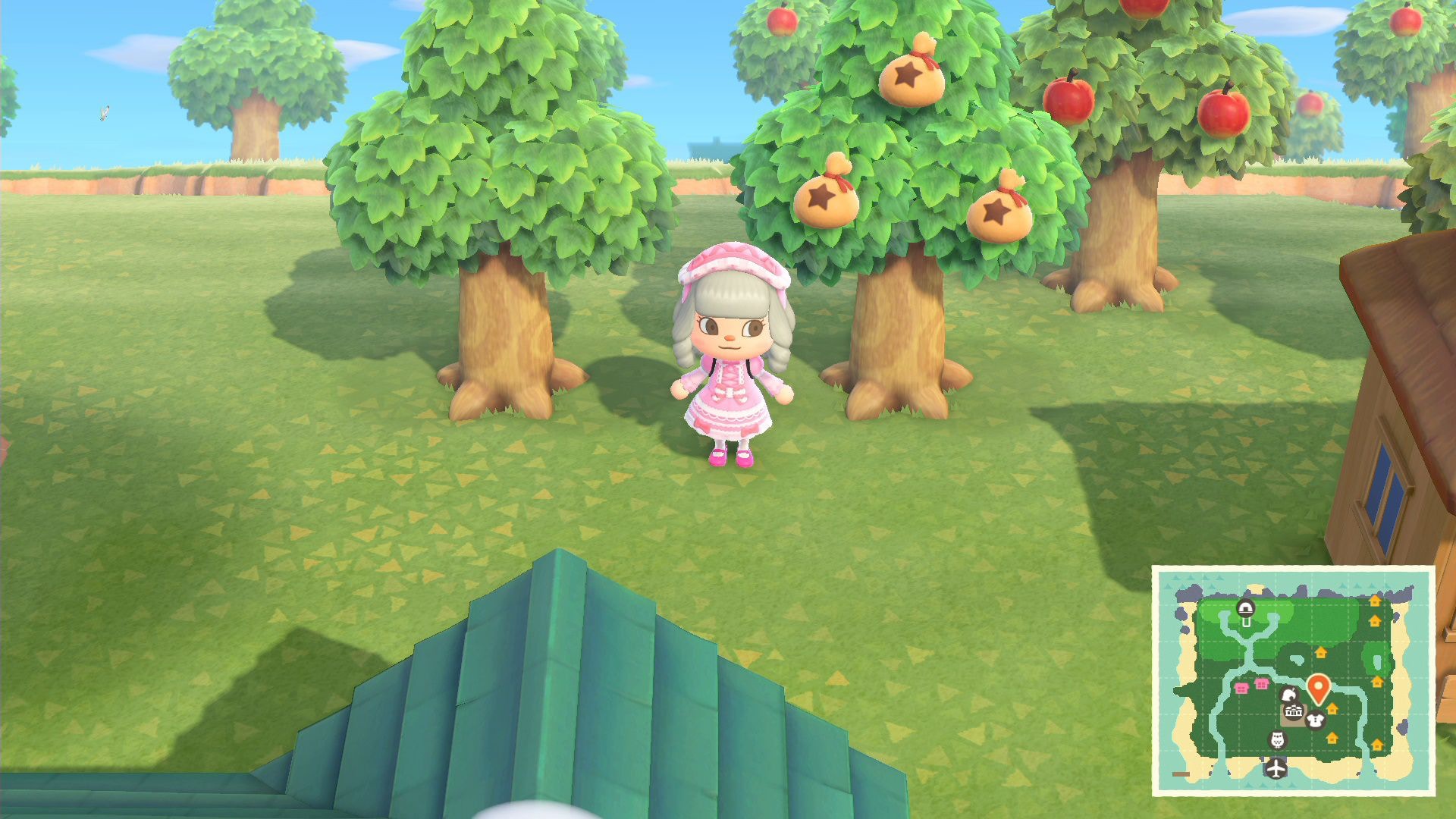 在等待4天過後樹木成功長大,樹上便會出現3個鈴錢袋,搖樹取得 在等待4天過後樹木成功長大,樹上便會出現3個鈴錢袋,搖樹取得