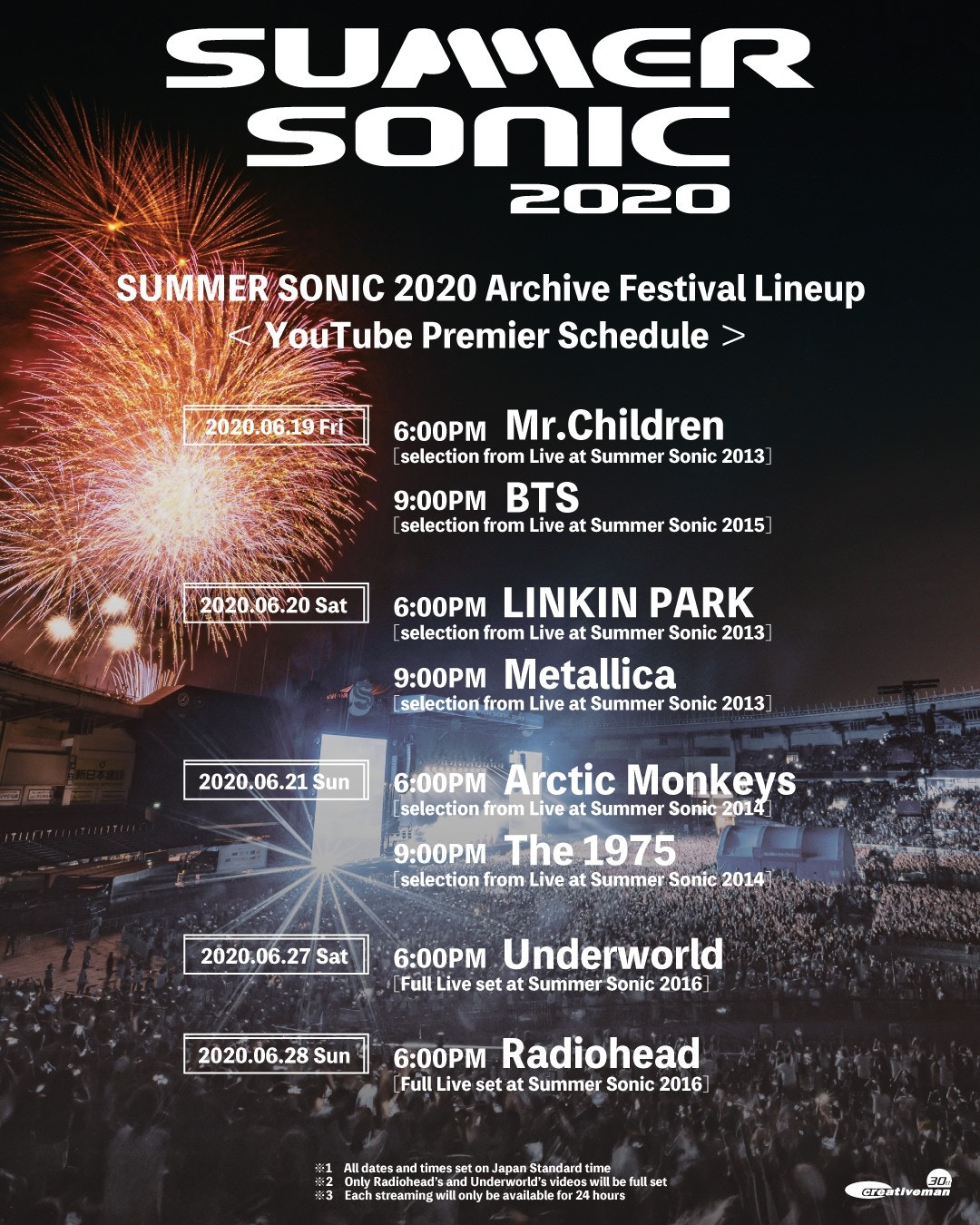 Summer Sonic 歷年最精彩演出線上集結紀念品開賣眾籌救援業界