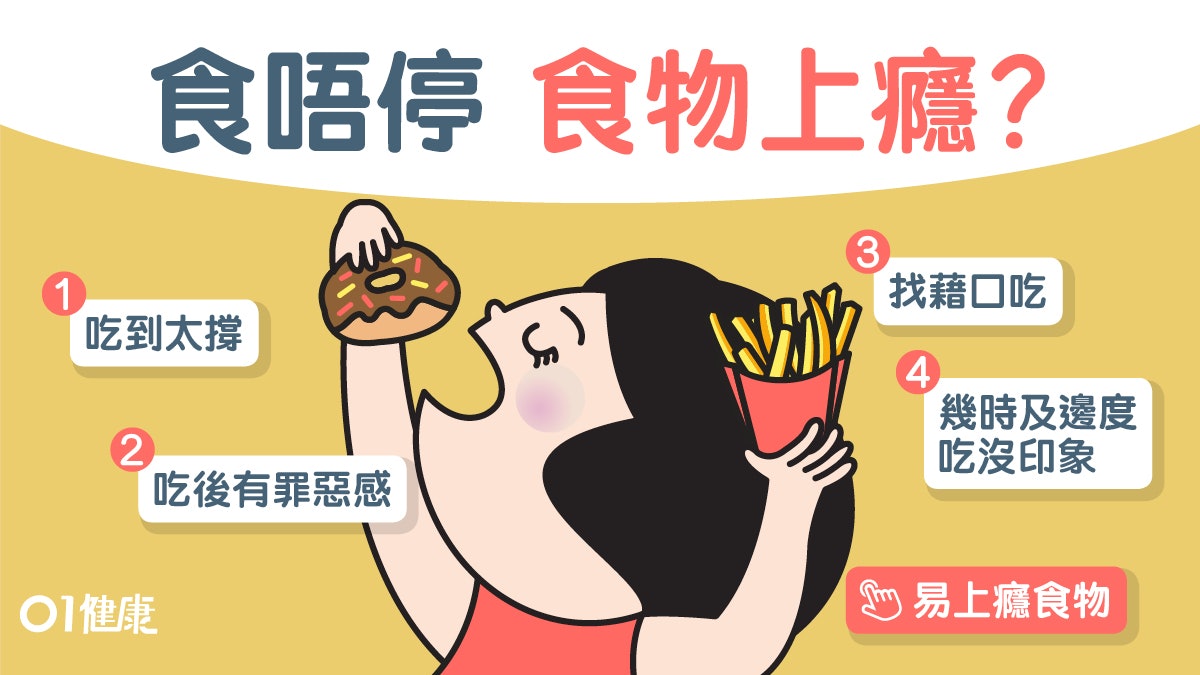 【減肥】吃飽了仍無法克制食量就是想吃!10大症狀可能患食物成癮 【減肥】吃飽了仍無法克制食量就是想吃!10大症狀可能患食物成癮