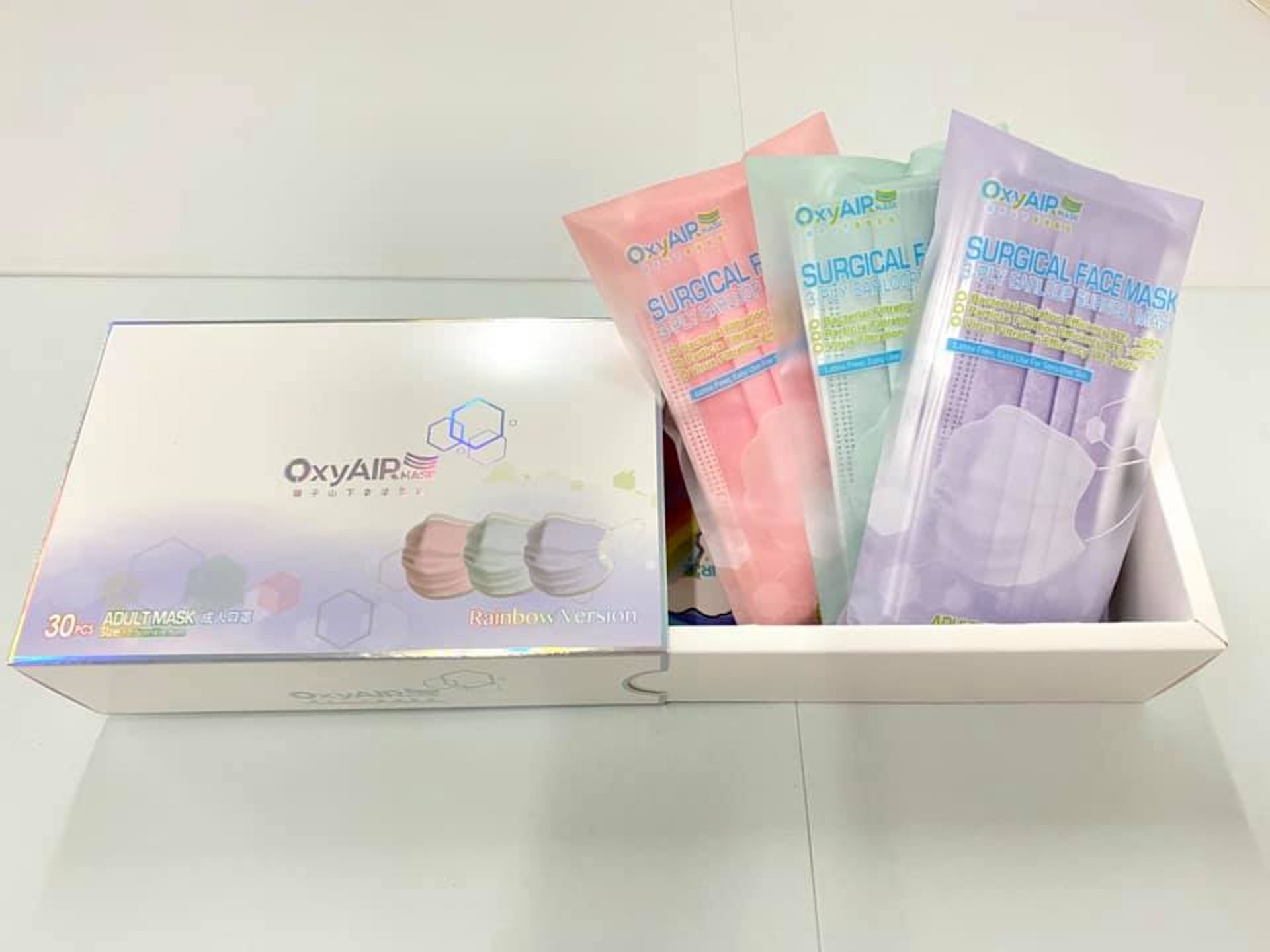 Oxyair Mask口罩七色彩虹版今開售 1盒70個齊色抽籤方式有改動
