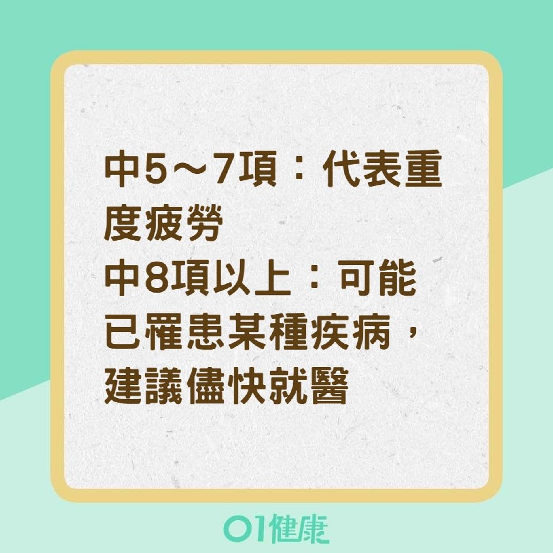 測試你的疲勞階段(01製圖) 測試你的疲勞階段(01製圖)