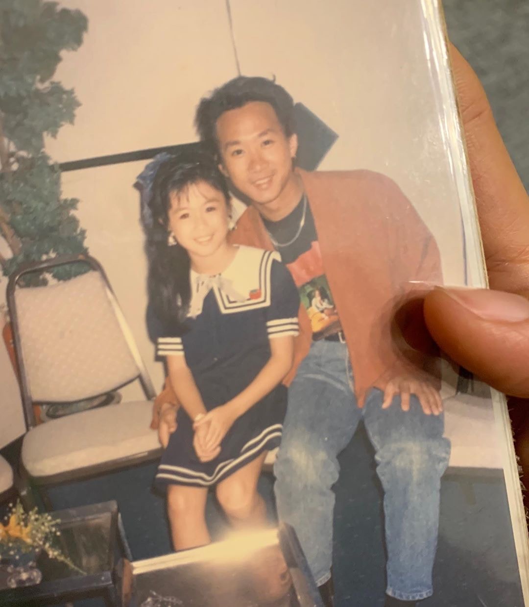 唐寧上載合照悼念黃家駒。(IG:leilakong1205)