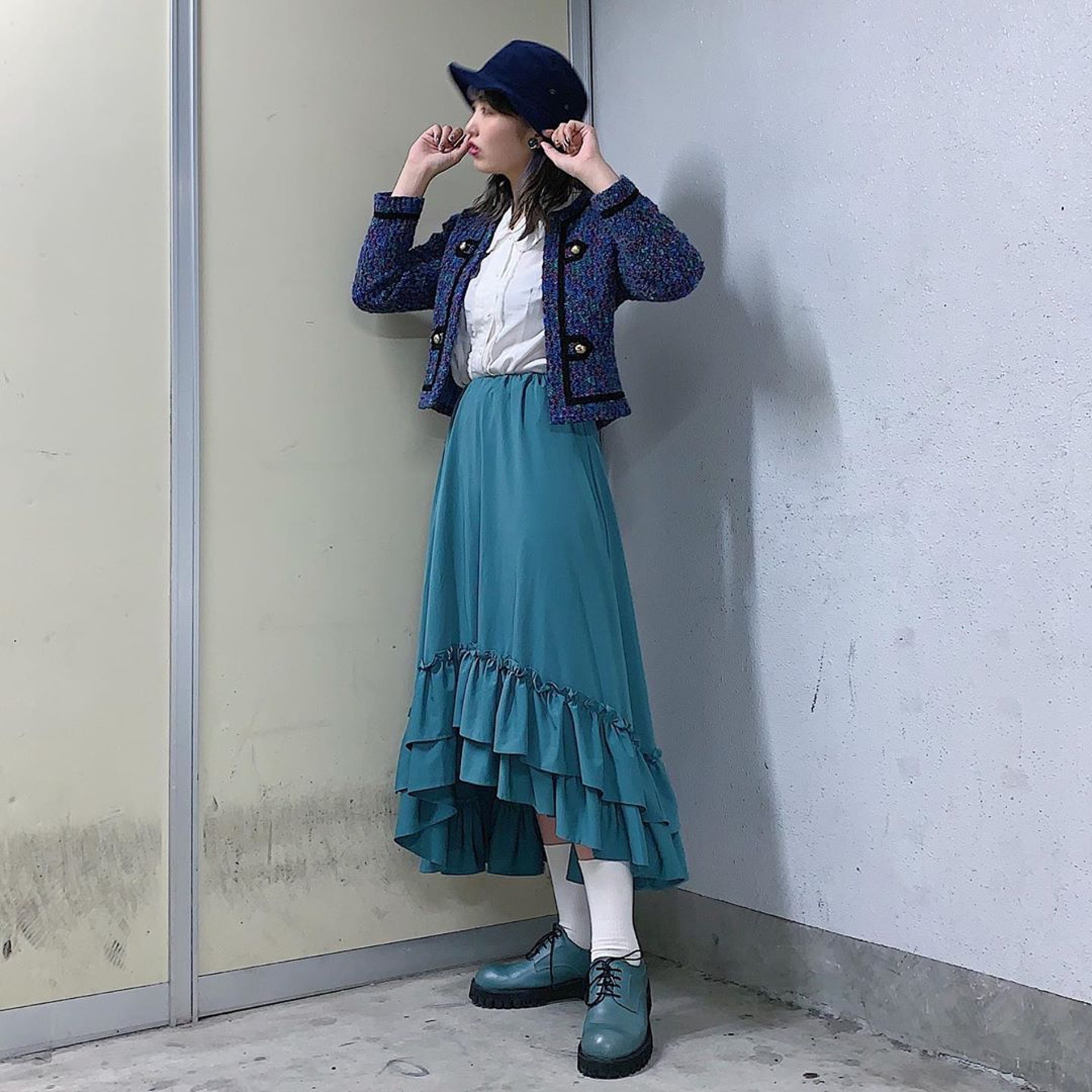 只要學會重覆穿搭,同一件單品亦可襯出不同風格。(__nmsk13@Instagram)