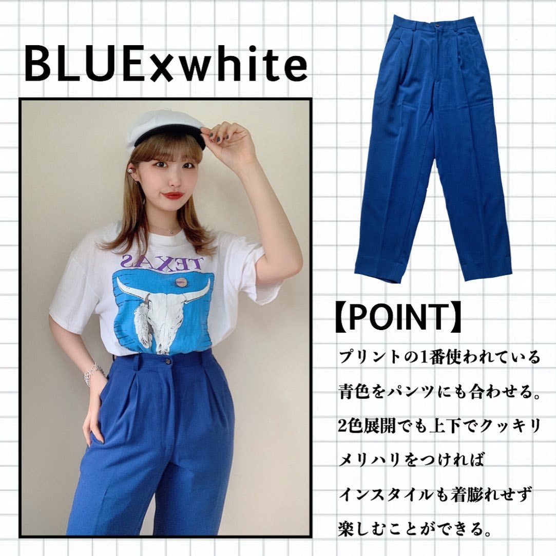 西裝褲搭配圖案T-Shirt，中和正式感。(__nmsk13@Instagram)