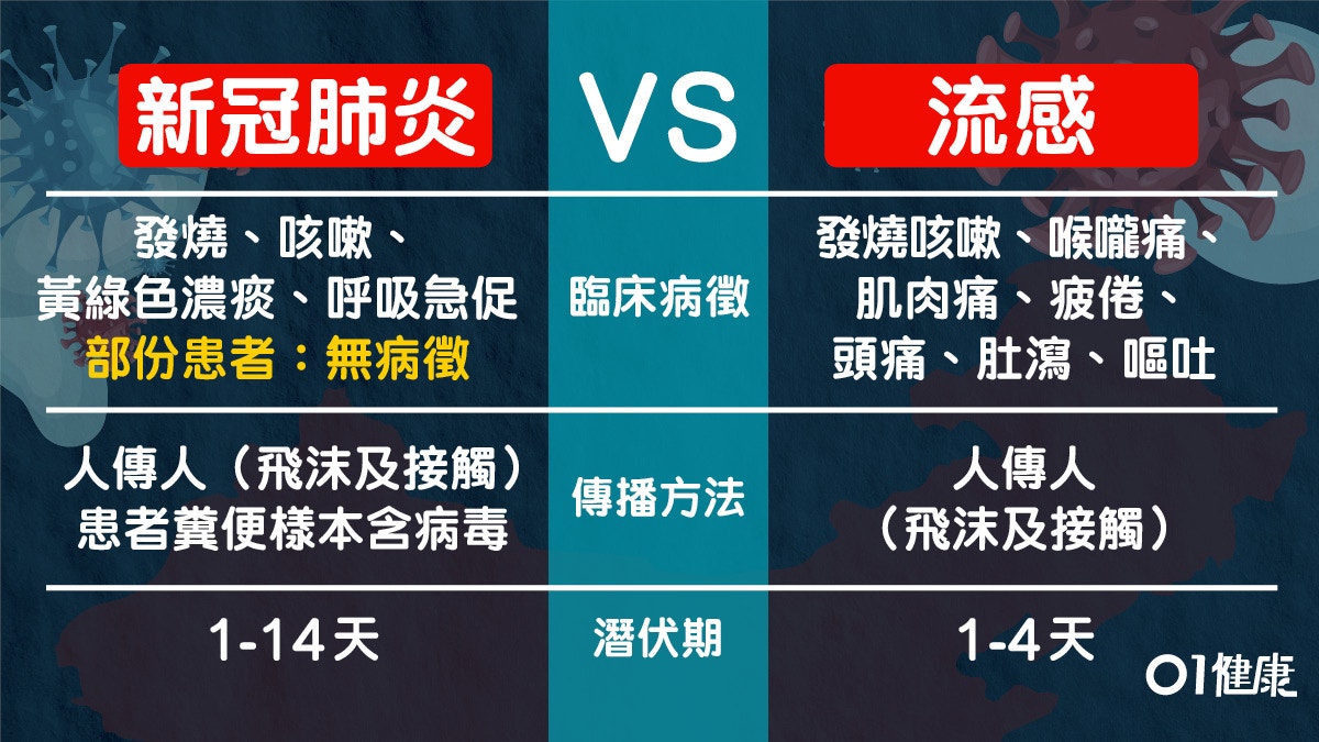 æ–°å† è‚ºç‚Žç—‡ç‹€ ä¼¼æµæ„Ÿåˆå¯ç„¡ç—…å¾µ 1åˆ†é˜çœ‹æ‡‚æ­¦æ¼¢è‚ºç‚Ž13å€‹é ˆçŸ¥