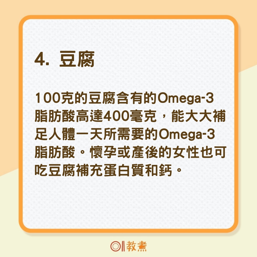 7款富含Omega-3脂肪酸的食物（01製圖）