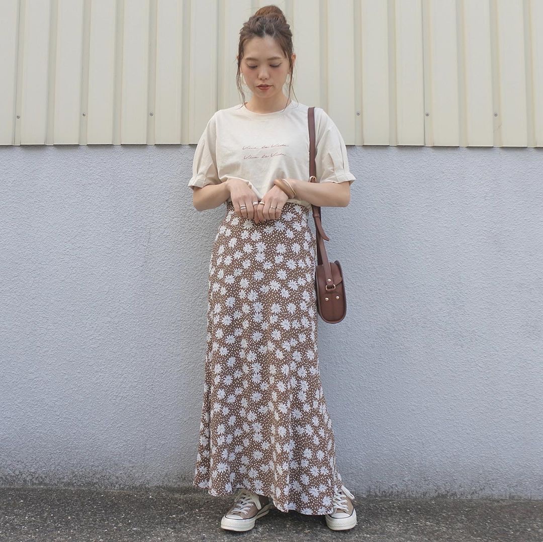 長裙絕非高個子女生的專利。(manamiiin___＠Instagram)(manamiiin___＠Instagram)