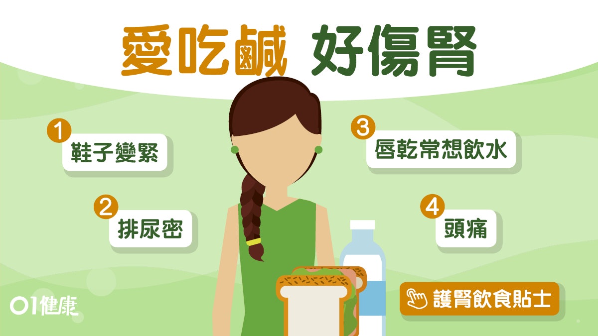 【腎病】吃太鹹胃癌風險增2倍 4大症狀要留心1日小便7次太多嗎? 【腎病】吃太鹹胃癌風險增2倍 4大症狀要留心1日小便7次太多嗎?