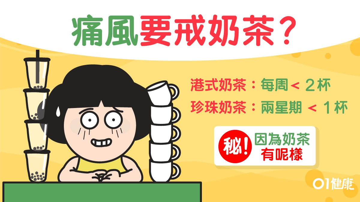 【痛風】18歲男每日1杯奶茶致痛風　元兇竟是...4類人忌常飲奶茶