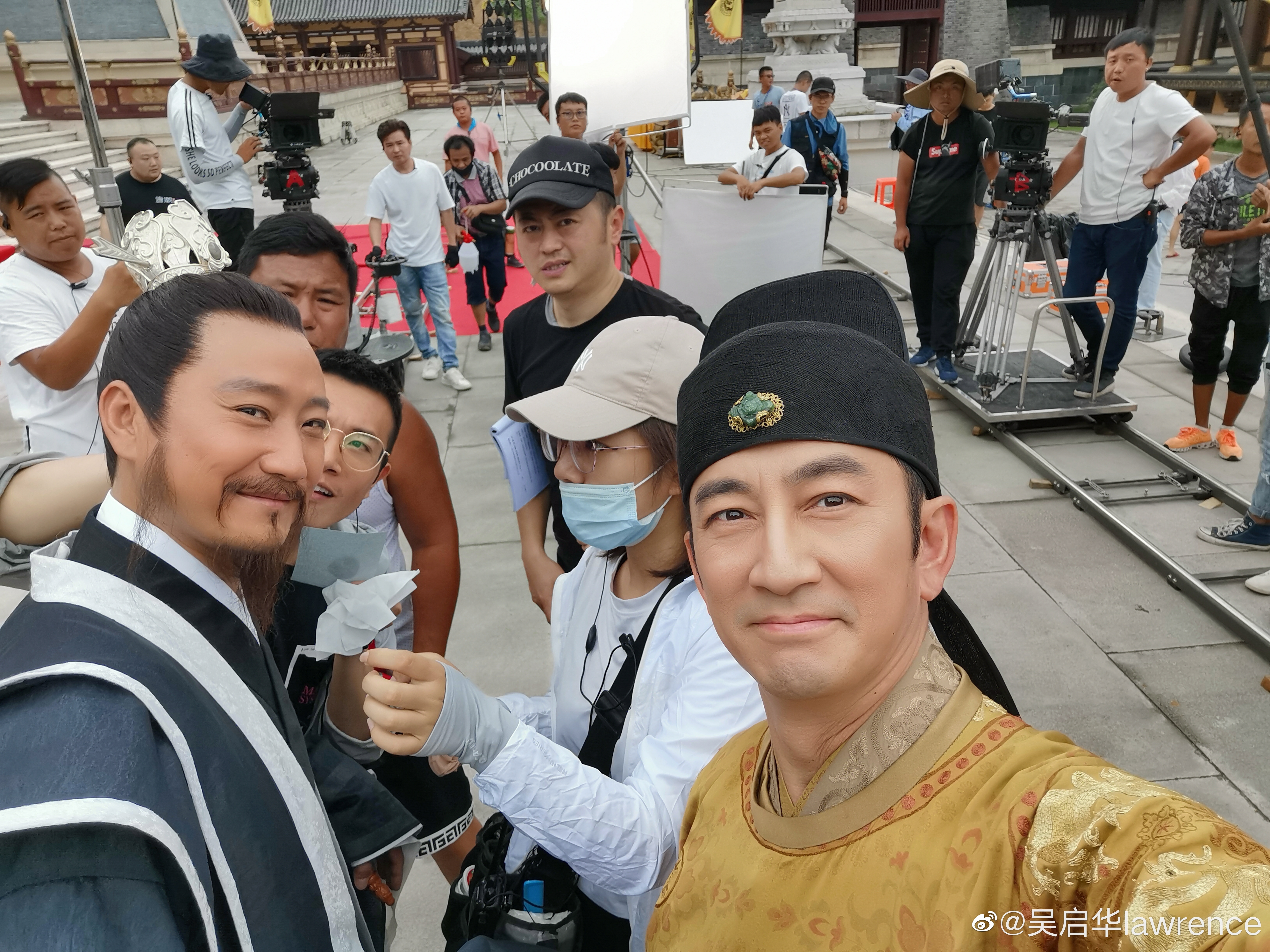 吳啟華表示在內地工作好安全。（吳啟華微博圖片）