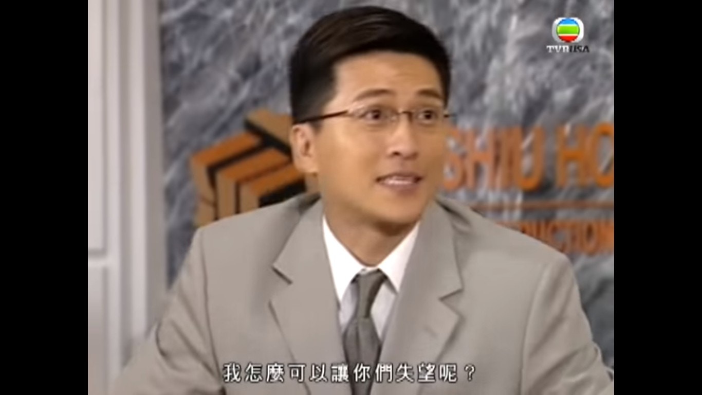 林韋辰在記者面前踢爆江華是雍正。（電視畫面）