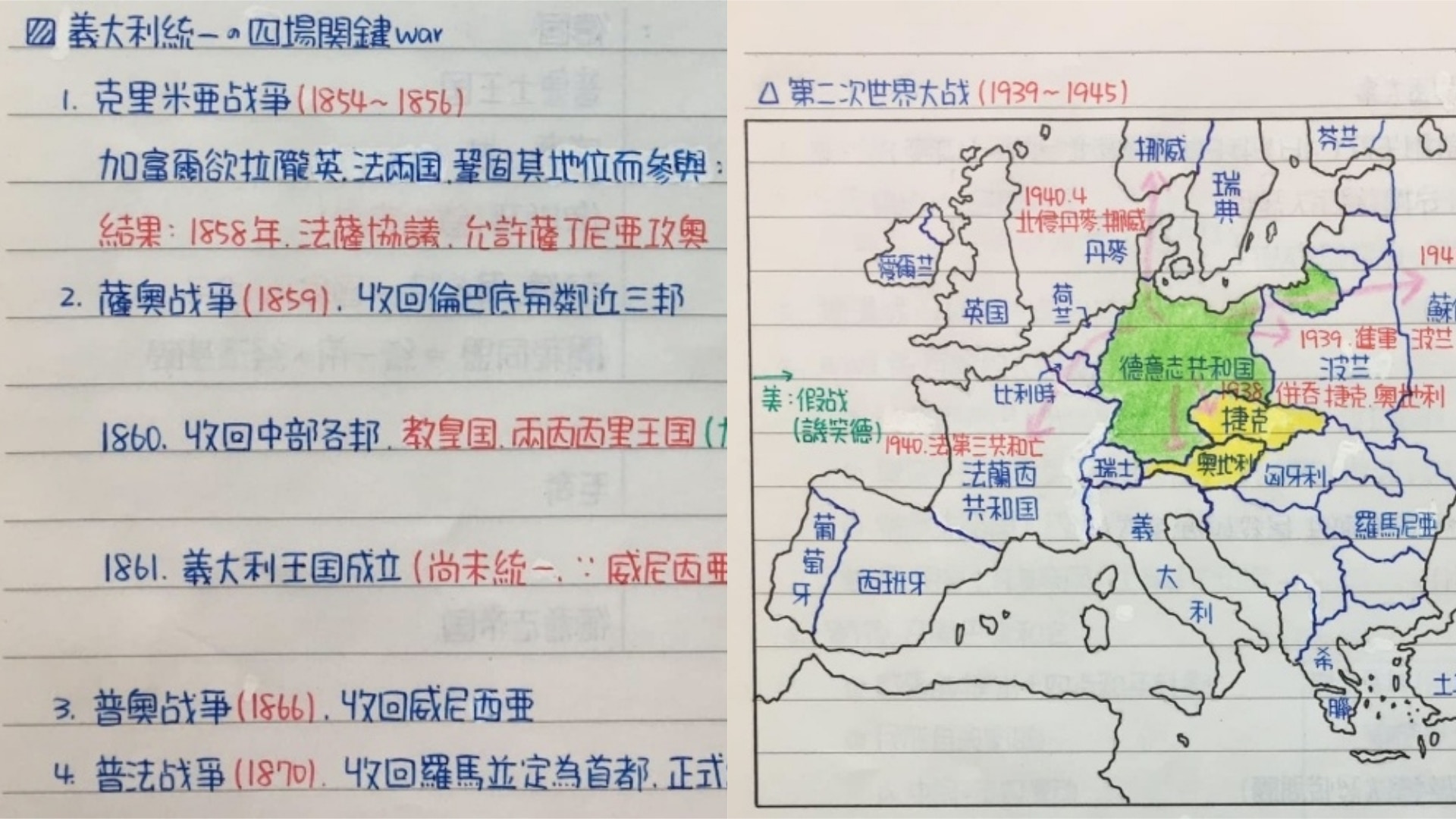 台男大學筆記字體工整如電腦打印　還手繪超精美插圖獲網民大讚