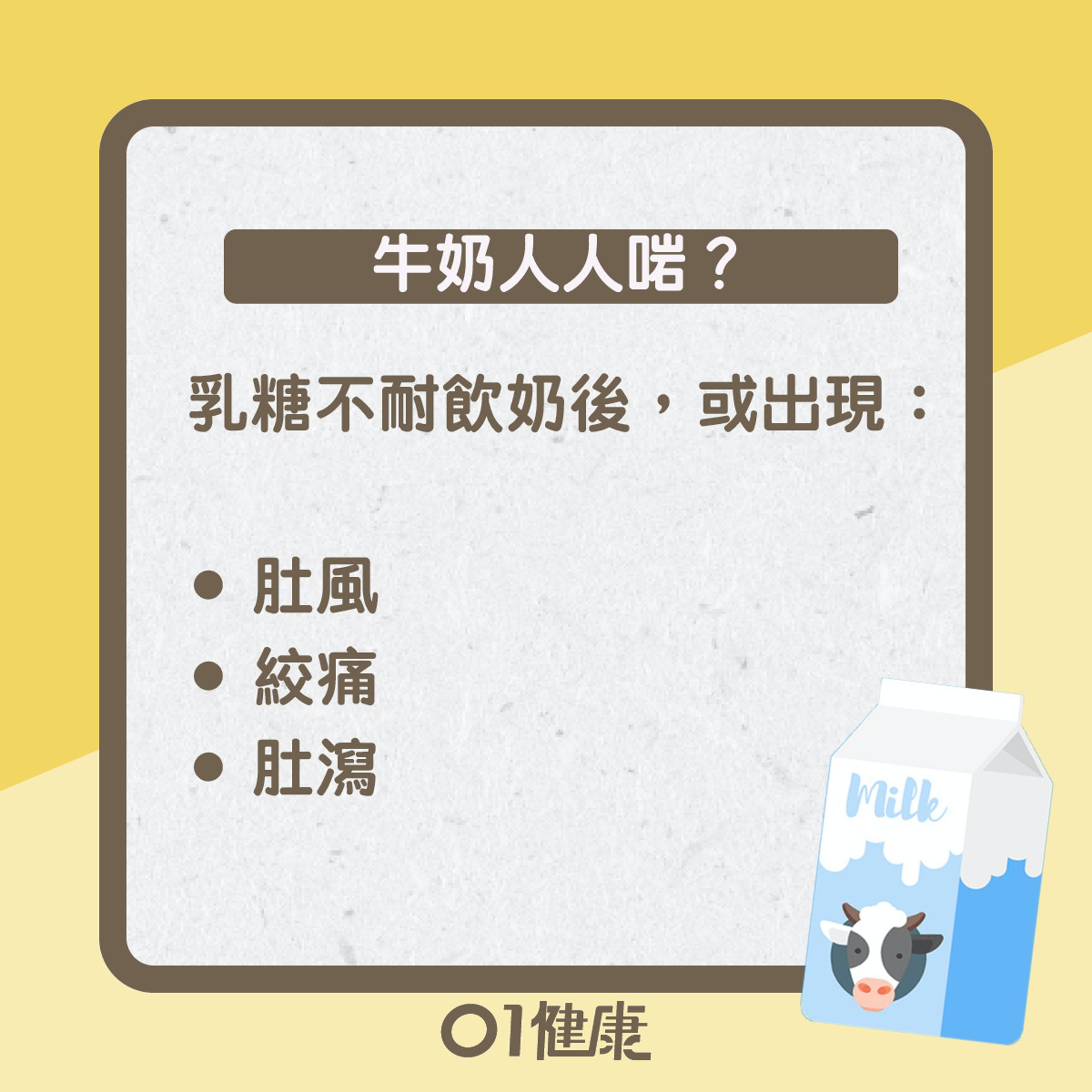 牛奶人人啱?(01製圖) 牛奶人人啱?(01製圖)