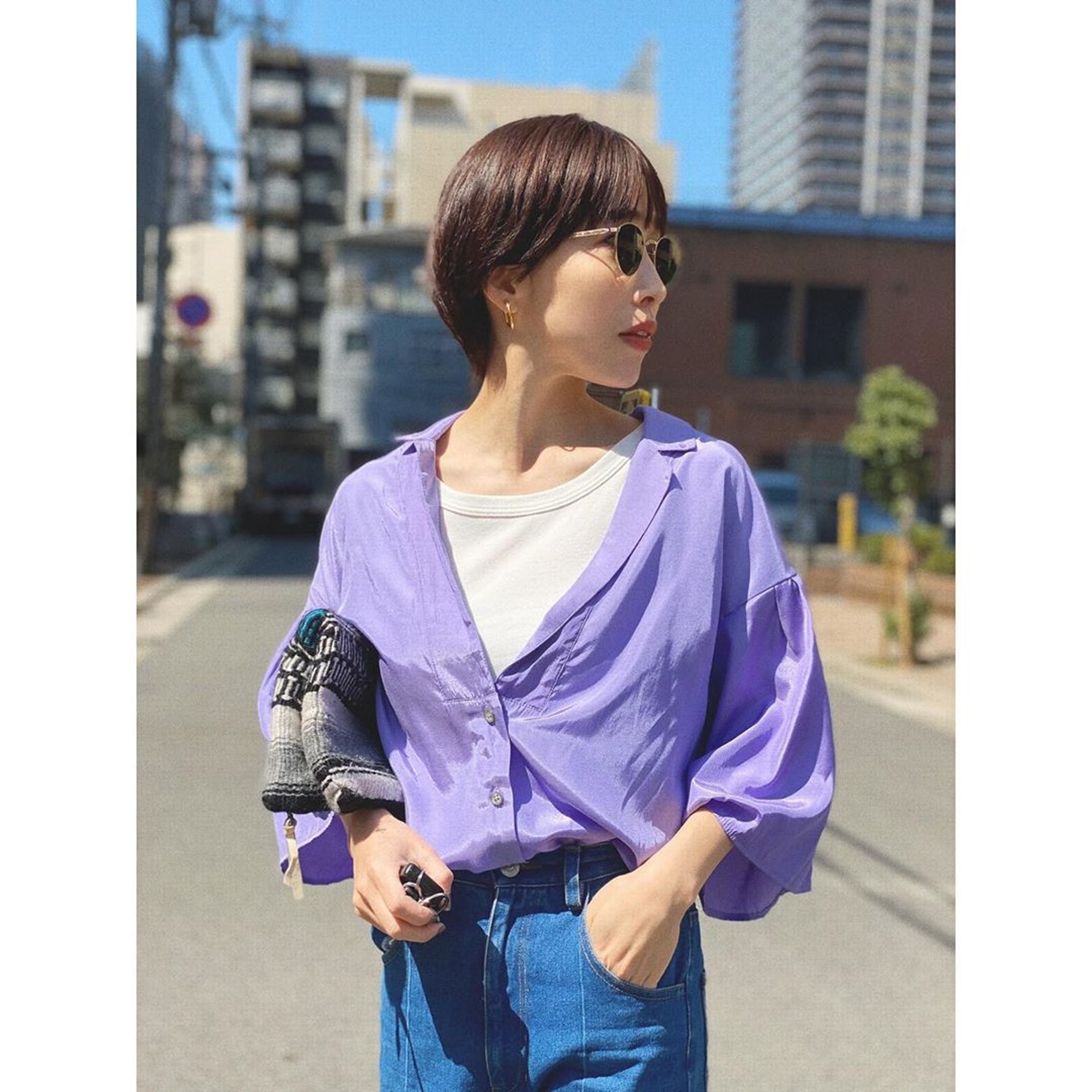 紫色近年來在日韓十分流行。(zu_meer@IG)
