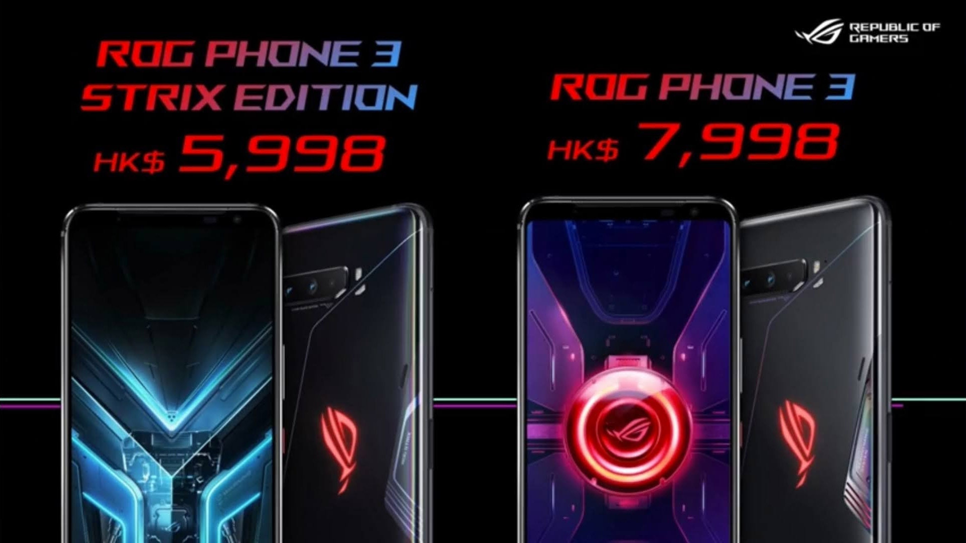 新品ASUS ROG Phone 3 (12+256GB) 5G 香港版新品 SIMフリー