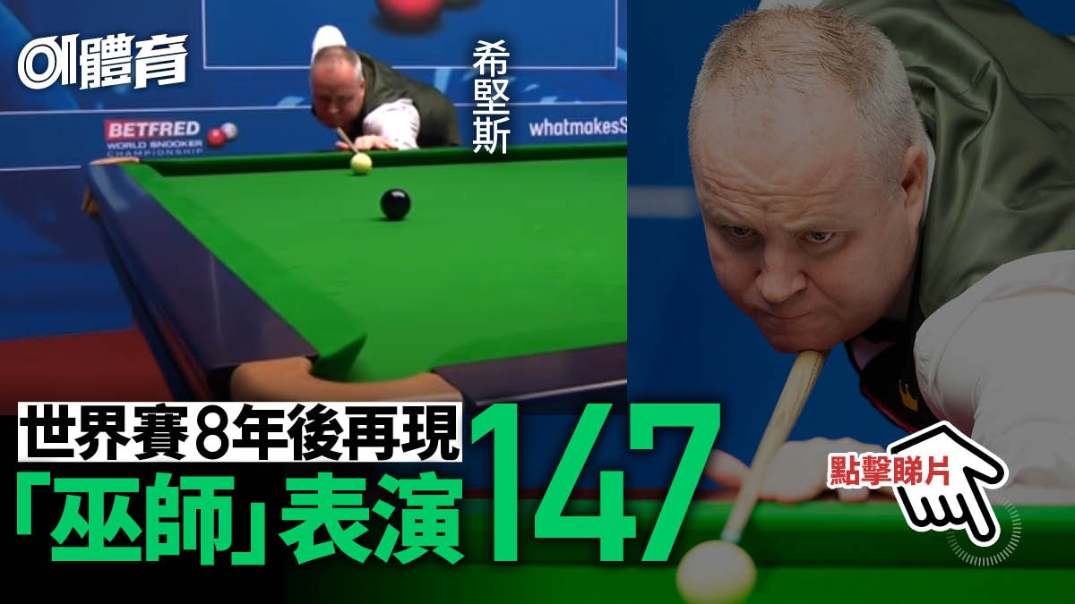 桌球世界賽｜希堅斯第10次147無助晉級　挪威火爆球手反勝入8強