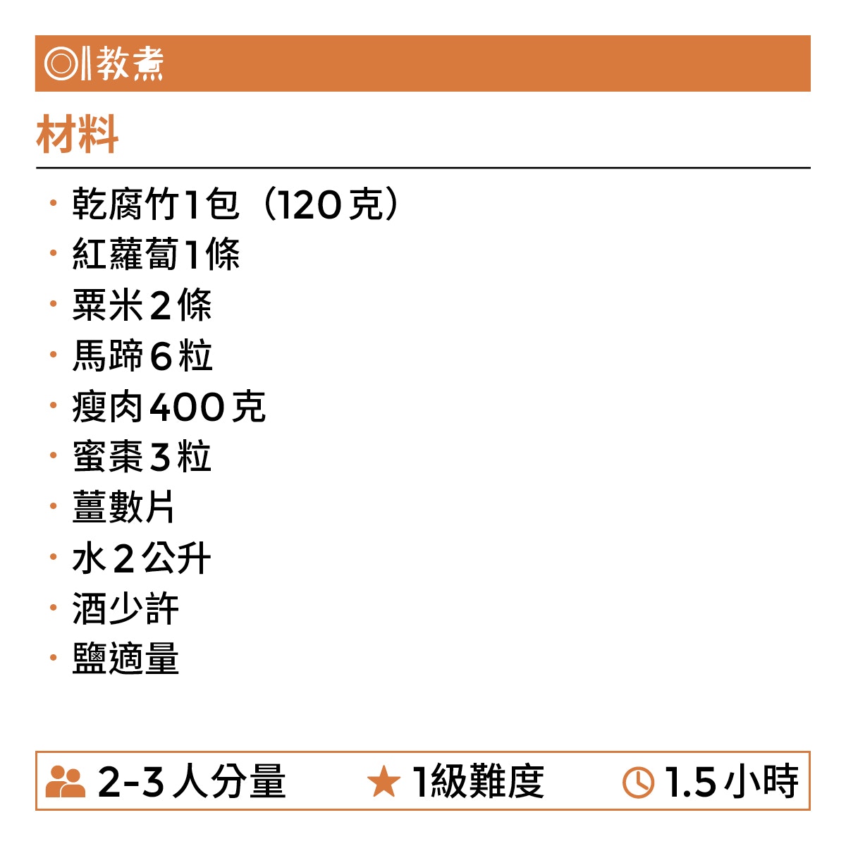 腐竹蘿蔔粟米瘦肉湯食譜