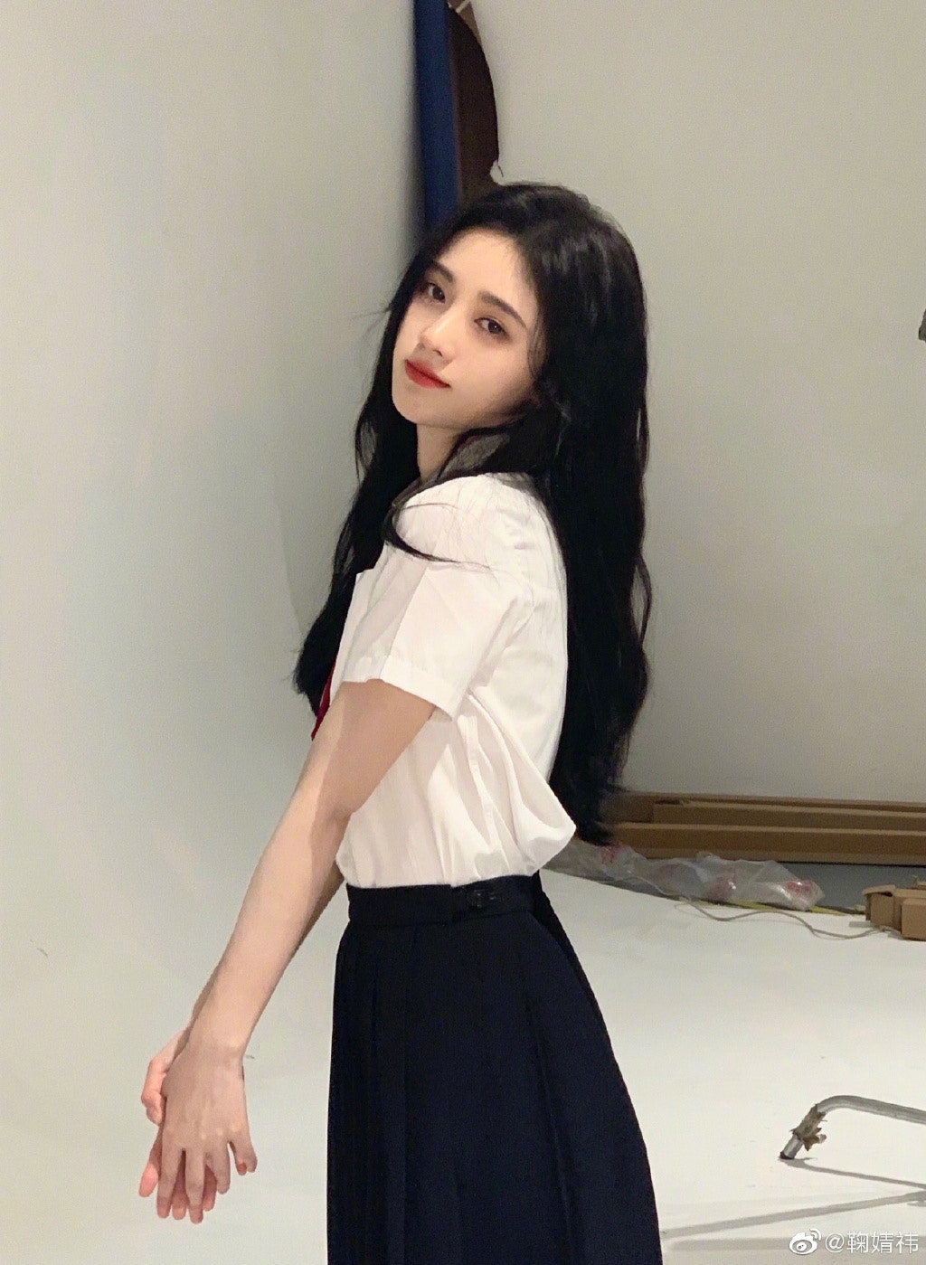 鞠婧禕因被稱為「4000年一遇美女」而爆紅。(鞠婧禕@微博) 鞠婧禕因被稱為「4000年一遇美女」而爆紅。(鞠婧禕@微博)