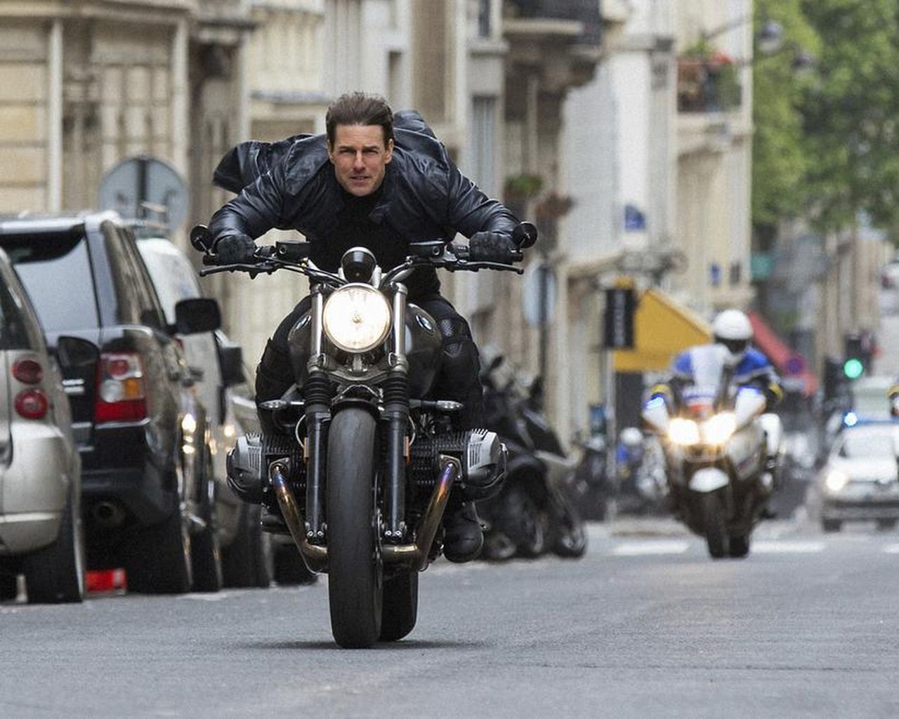 《職業特工隊7》片場早前中有電單車發生爆炸，最終消防局派出5輛消防車來救火。（電影劇照）