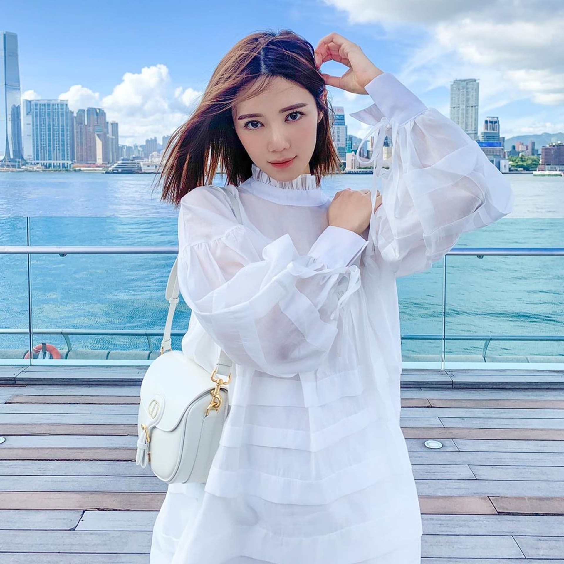 同樣道理,透白薄紗可打造空氣感(IG@misselvani)