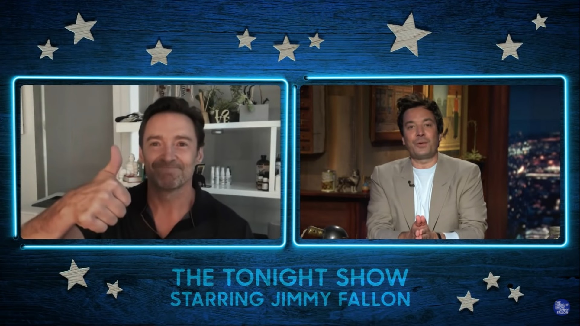曉治積曼早前出席網上版《The Tonight Show》,與主持Jimmy Fallon對談。(影片擷圖) 曉治積曼早前出席網上版《The Tonight Show》,與主持Jimmy Fallon對談。(影片擷圖)