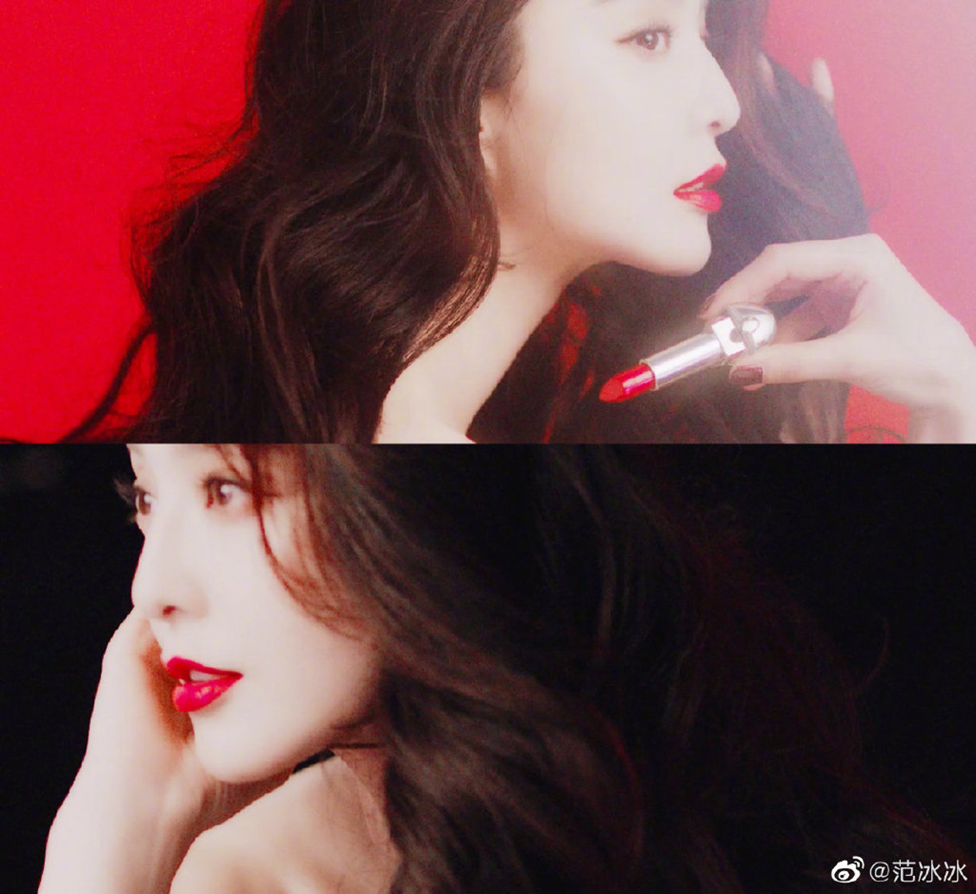 同款唇膏已經迅速售罄!(微博@范冰冰) 同款唇膏已經迅速售罄!(微博@范冰冰)