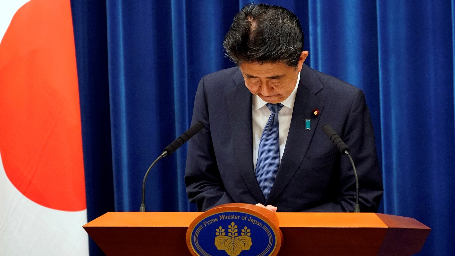 受潰瘍性結腸炎影響，安倍晉三兩度辭任日本首相一職。(資料圖片)