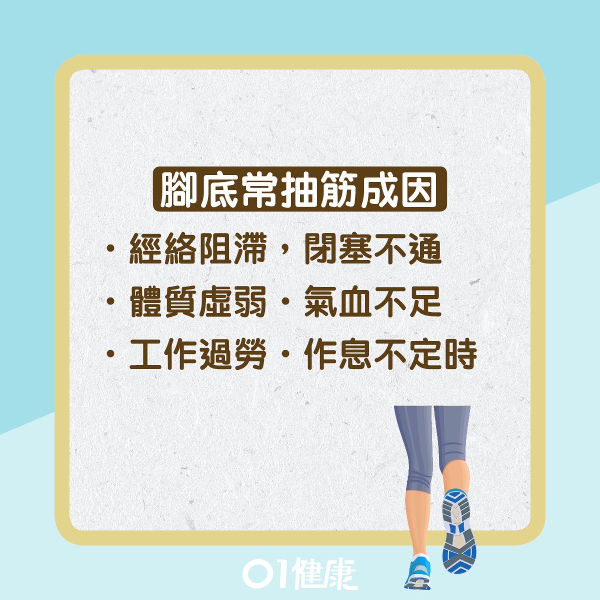 腳底常抽筋(01健康) 腳底常抽筋(01健康)