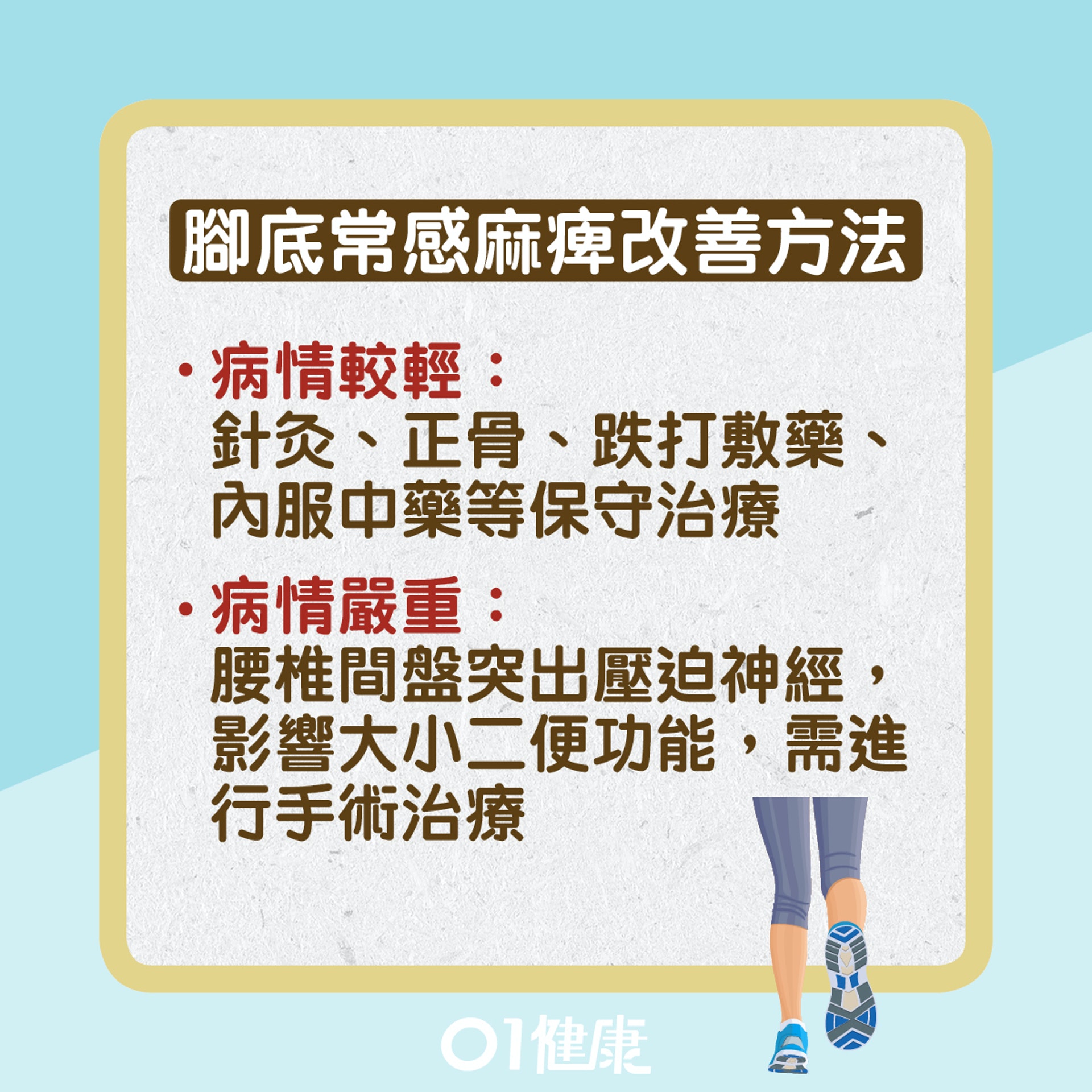 腳底常感麻痺(01健康) 腳底常感麻痺(01健康)