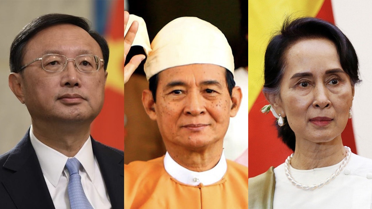 楊潔篪訪緬甸晤溫敏昂山素姬 稱中方願優先同緬方分享疫苗 楊潔篪訪緬甸晤溫敏昂山素姬 稱中方願優先同緬方分享疫苗