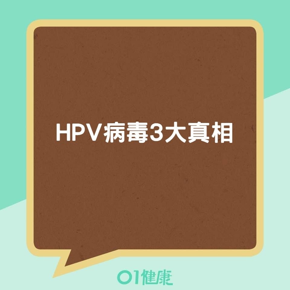 HPV病毒3大真相（01製圖）