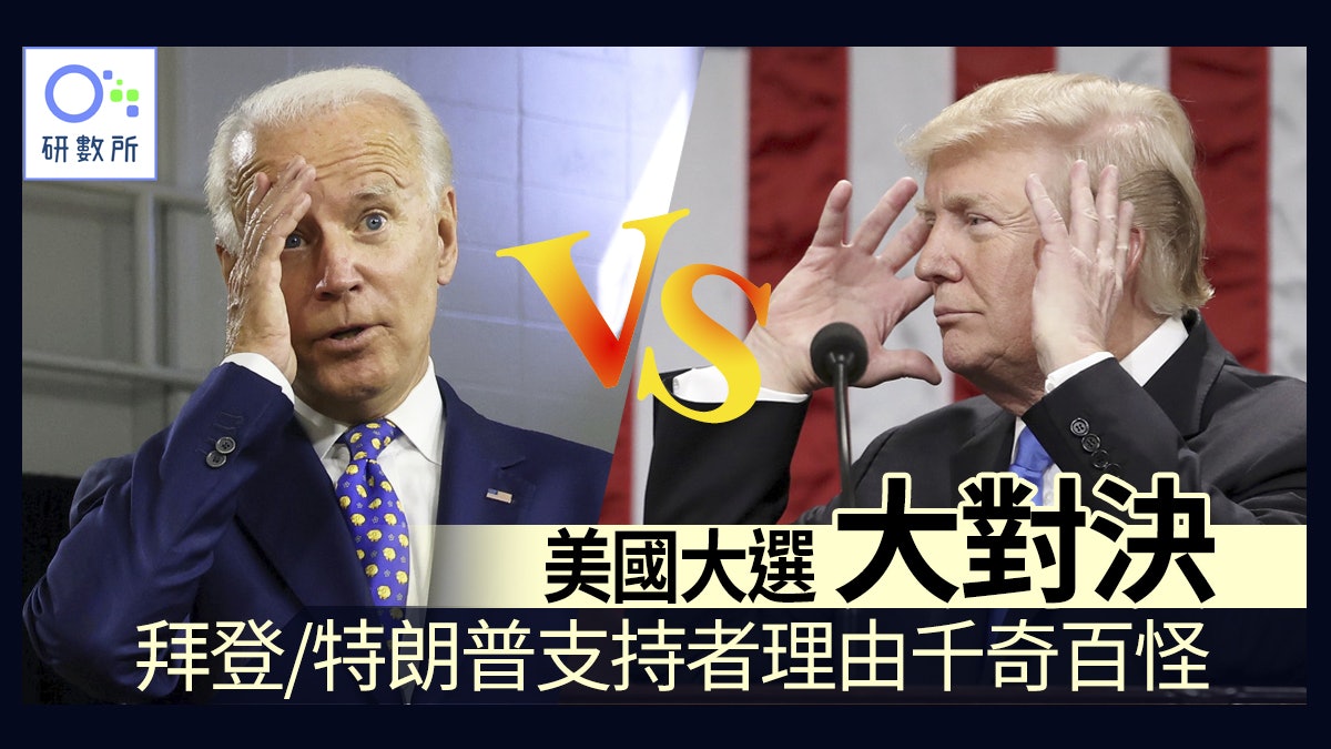 美國大選|8張圖看清特朗普、拜登支持者 「他不是Trump」成理由 美國大選|8張圖看清特朗普、拜登支持者 「他不是Trump」成理由
