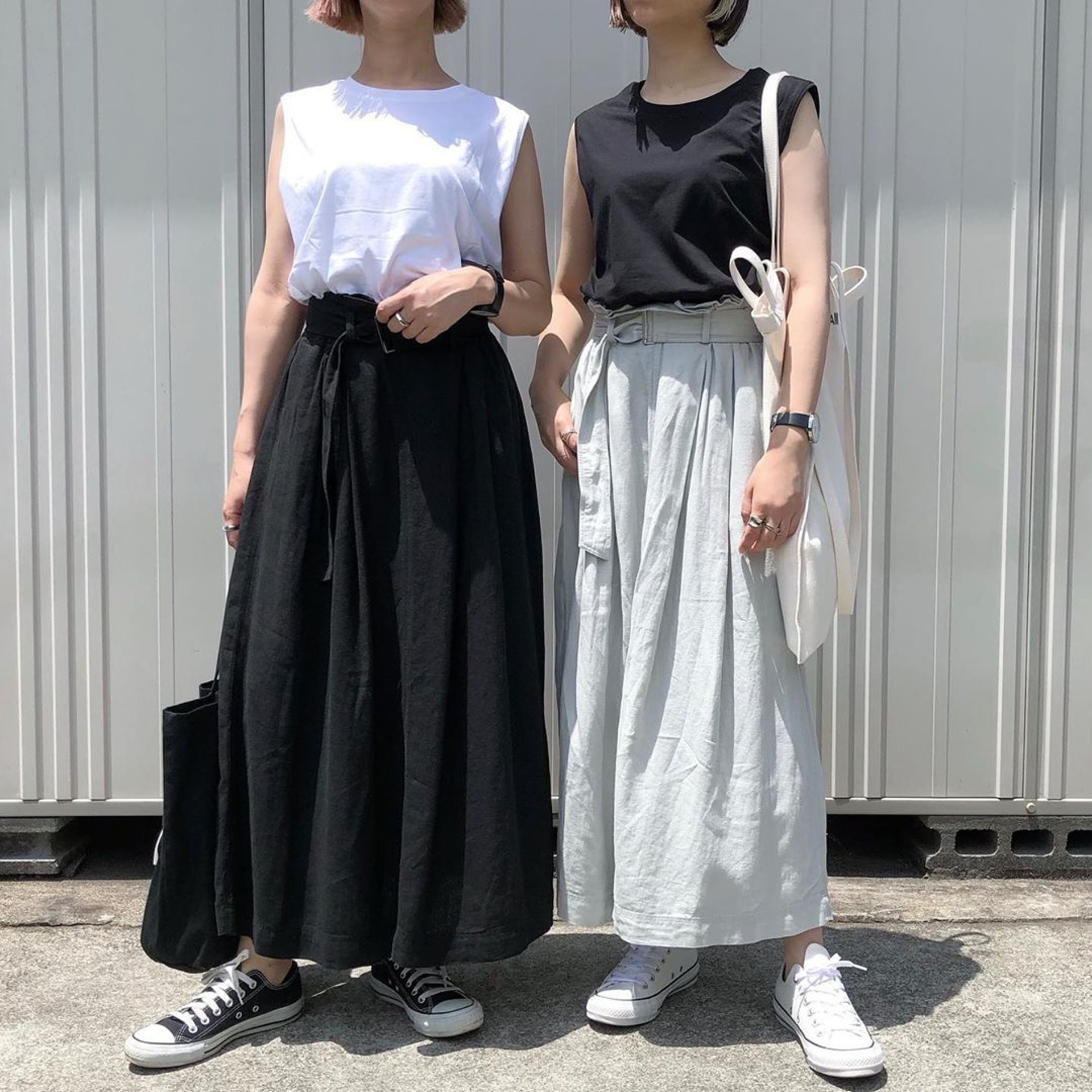 155cm的Sayu和157cm的Nao身形和髮型相約,喜愛以Uniqlo、GU單品打造休閒造型。(sn__linklink@Instagram) 155cm的Sayu和157cm的Nao身形和髮型相約,喜愛以Uniqlo、GU單品打造休閒造型。(sn__linklink@Instagram)