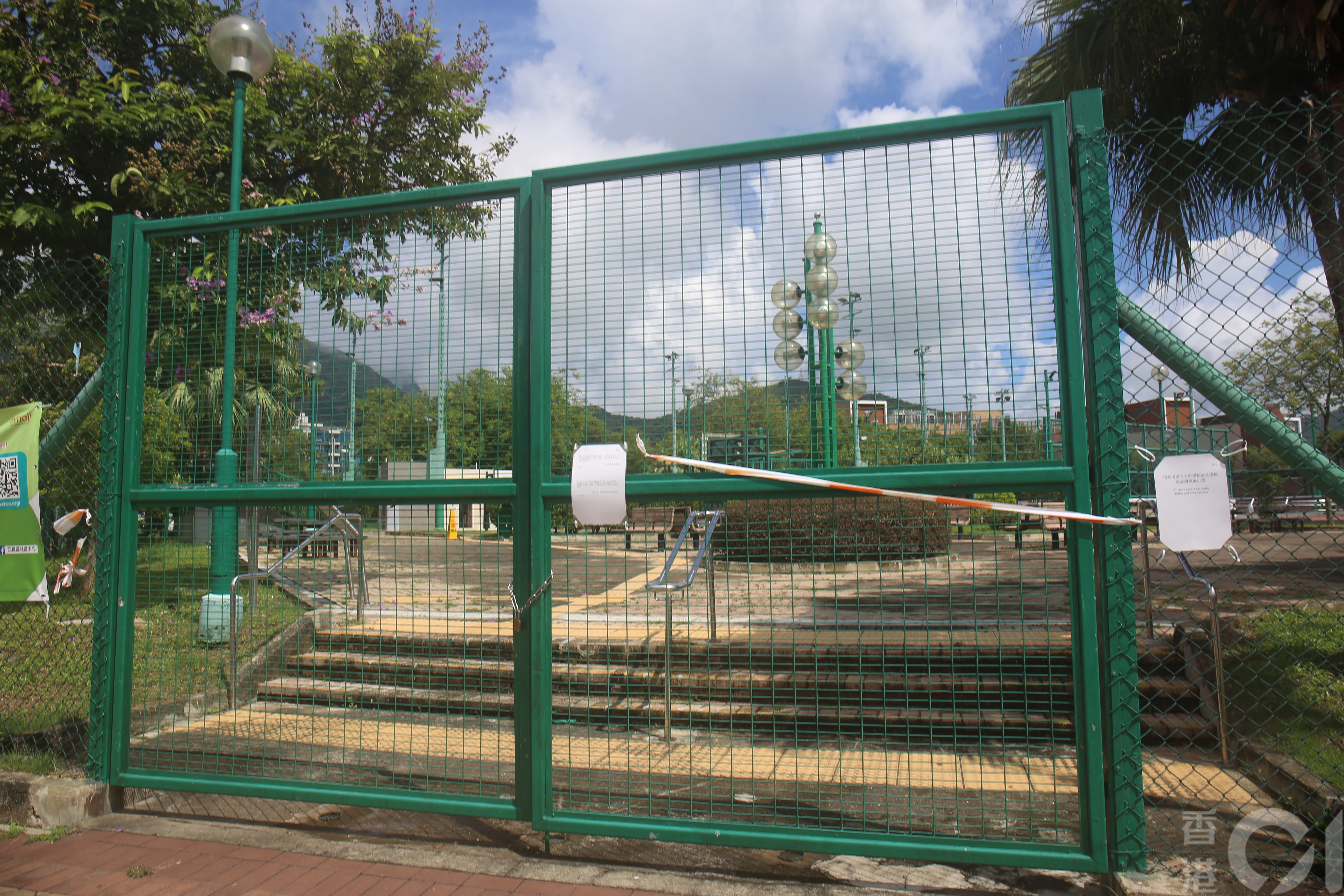 「此地段為惠民路遊樂場。」美源街及惠民路部分土地屬具考古研究價值的地段。（鄧詠中攝）