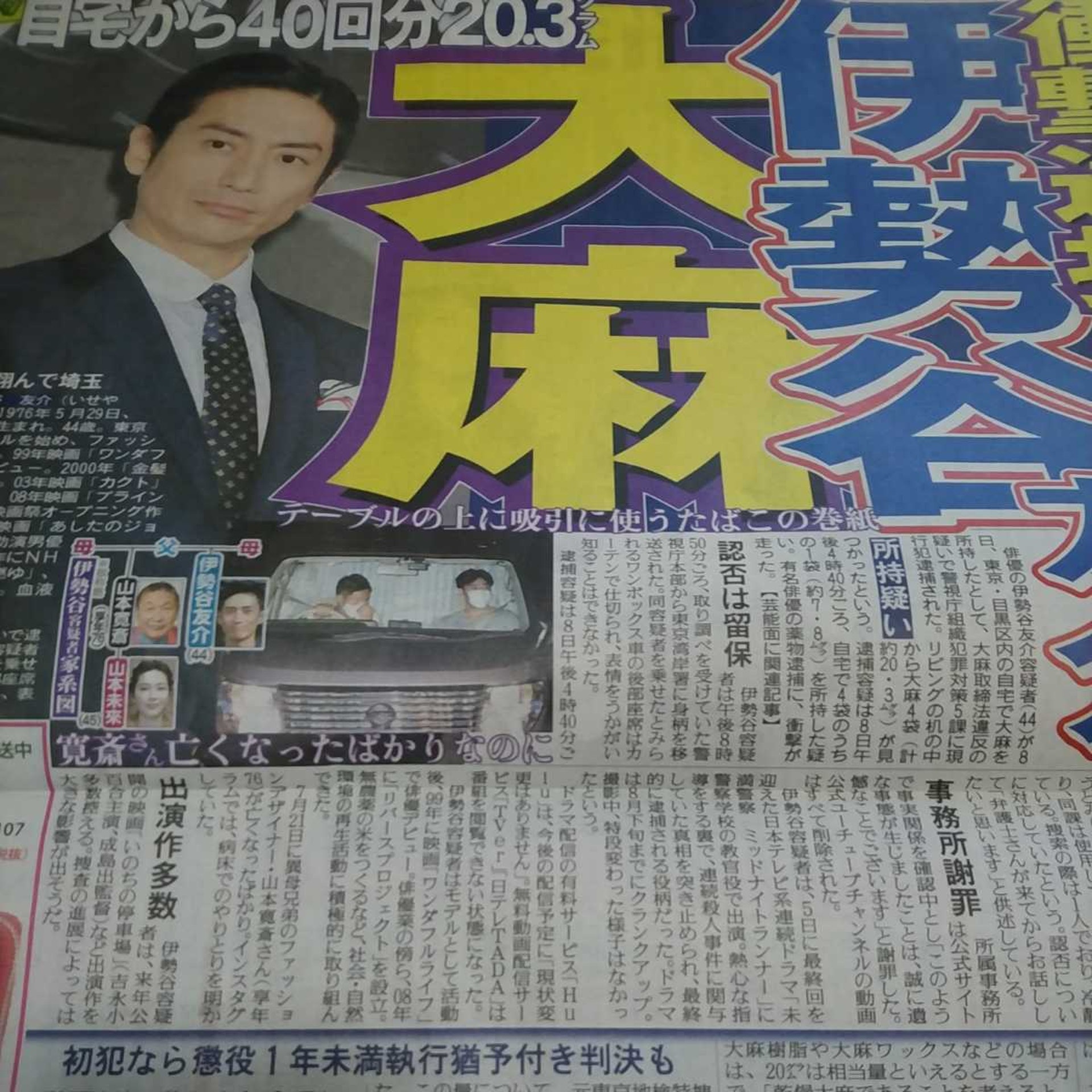 伊勢谷 友介 兄弟 友介 兄弟 伊勢谷