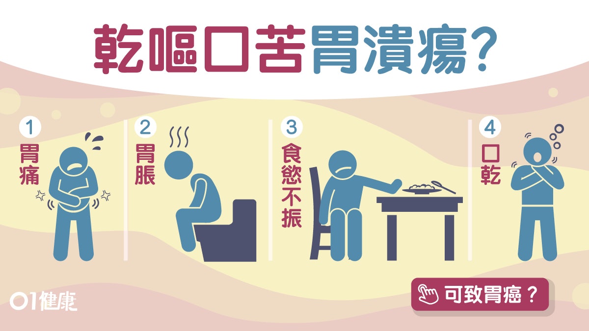 【胃潰瘍】胃痛口苦黑色大便7大症狀 壓力大加重病情或致胃癌! 【胃潰瘍】胃痛口苦黑色大便7大症狀 壓力大加重病情或致胃癌!