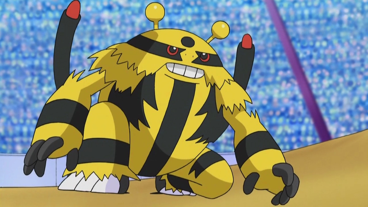 蕭徽勇：《寵物小精靈DP》真司持有的電擊魔獸。（動畫畫面）