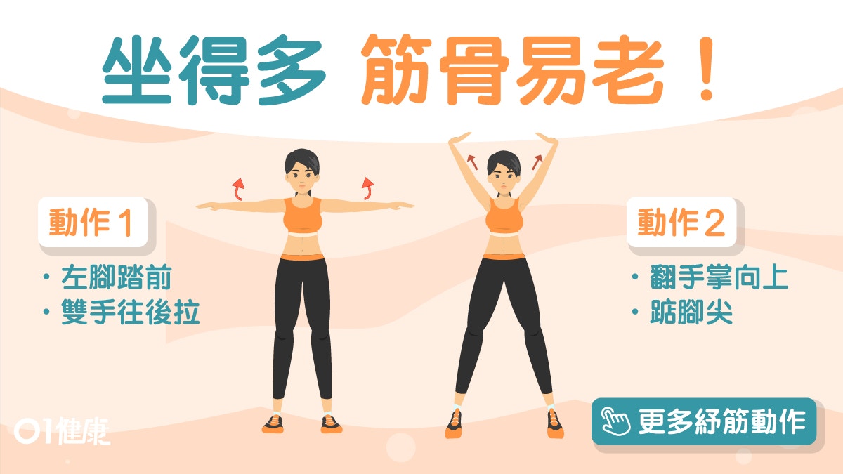 【每日3分鐘】寒背久坐筋骨老化　3招紓緩肩膊痛記得要慢配合呼吸