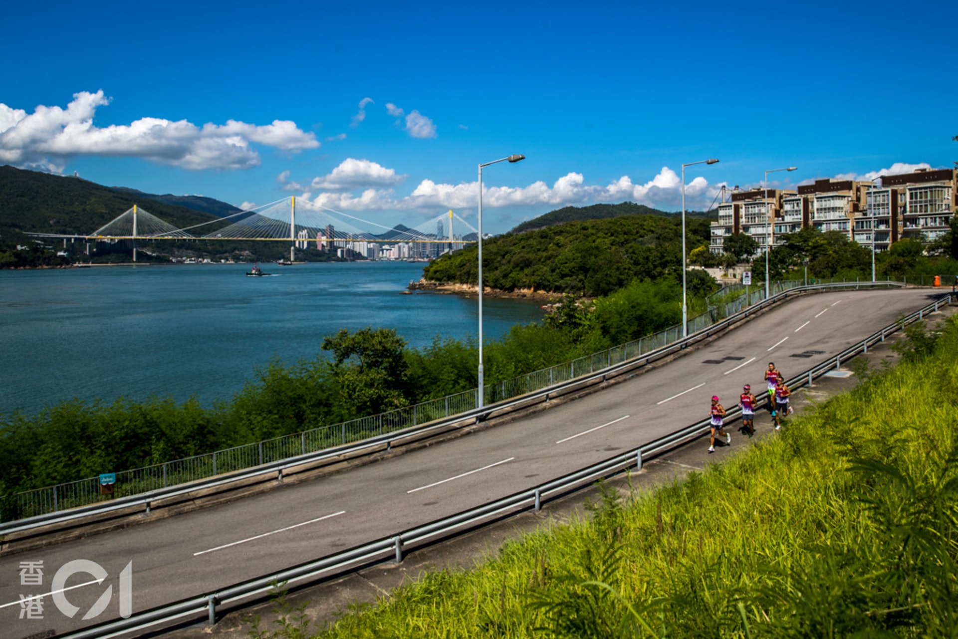 PI Runners,由馬灣街坊組成。一個小島,練跑的路也不少。(余俊亮攝) PI Runners,由馬灣街坊組成。一個小島,練跑的路也不少。(余俊亮攝)