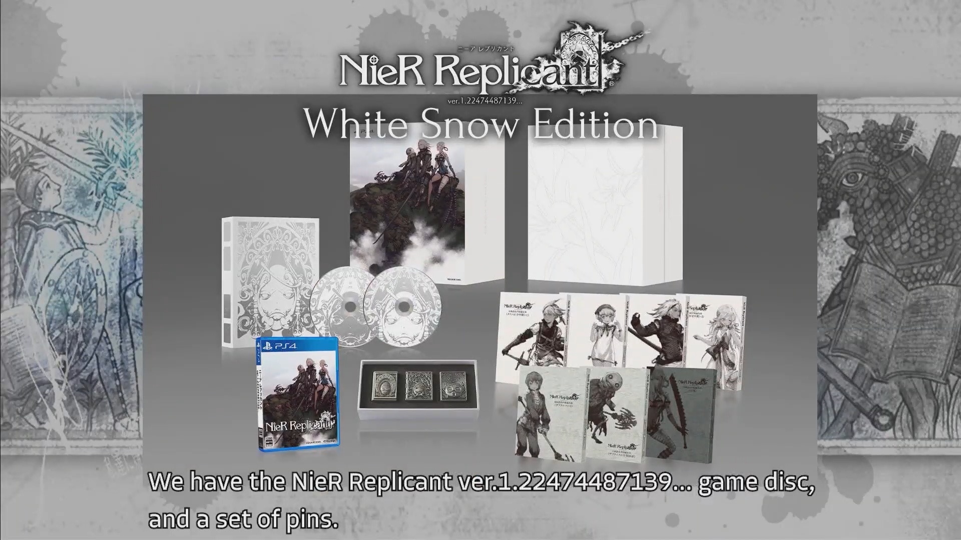 NieR Replicant PS4超豪華White Snow限定版新戰鬥及發售日公開