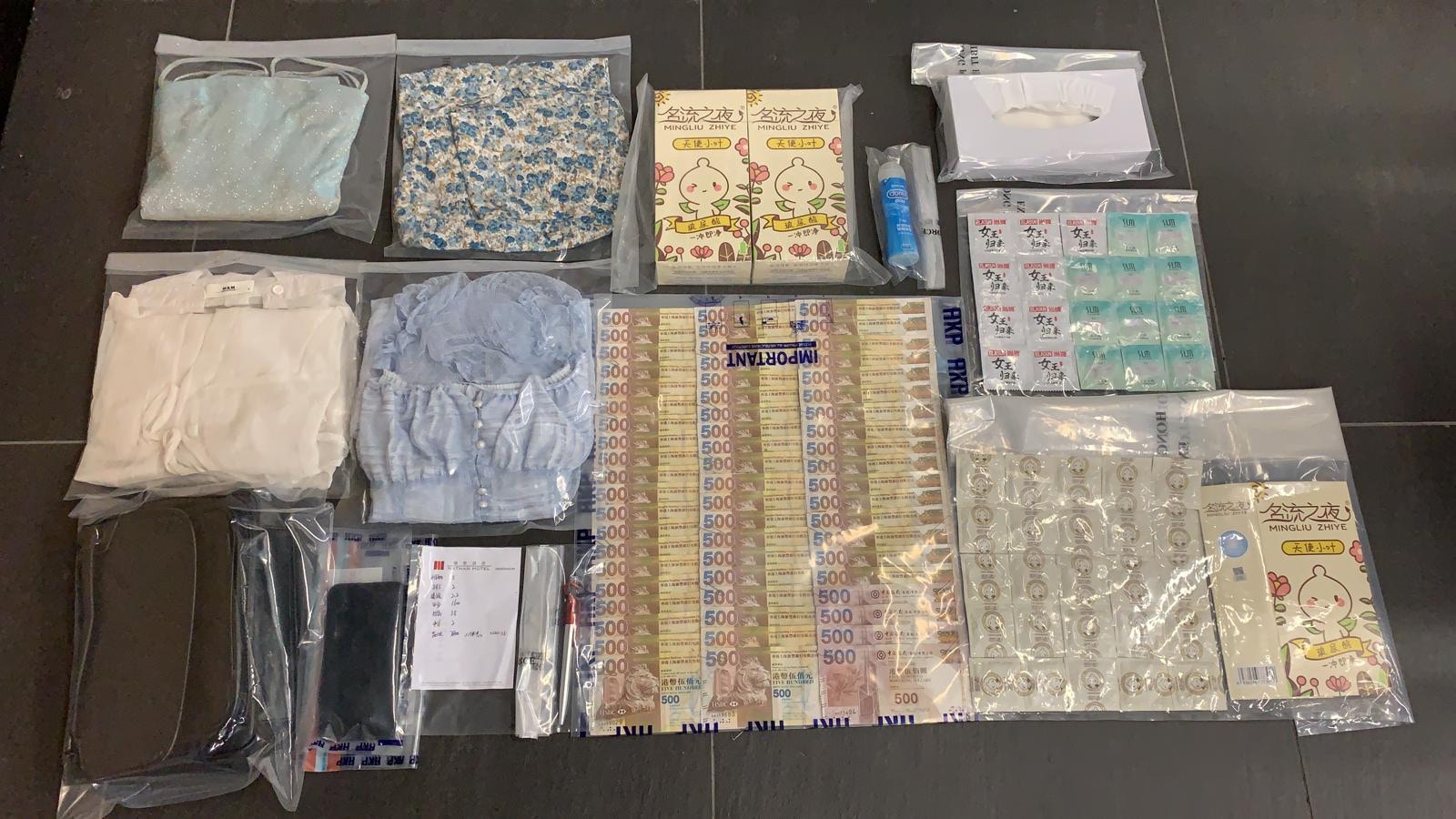 警方在行動中檢獲的證物（警方提供）