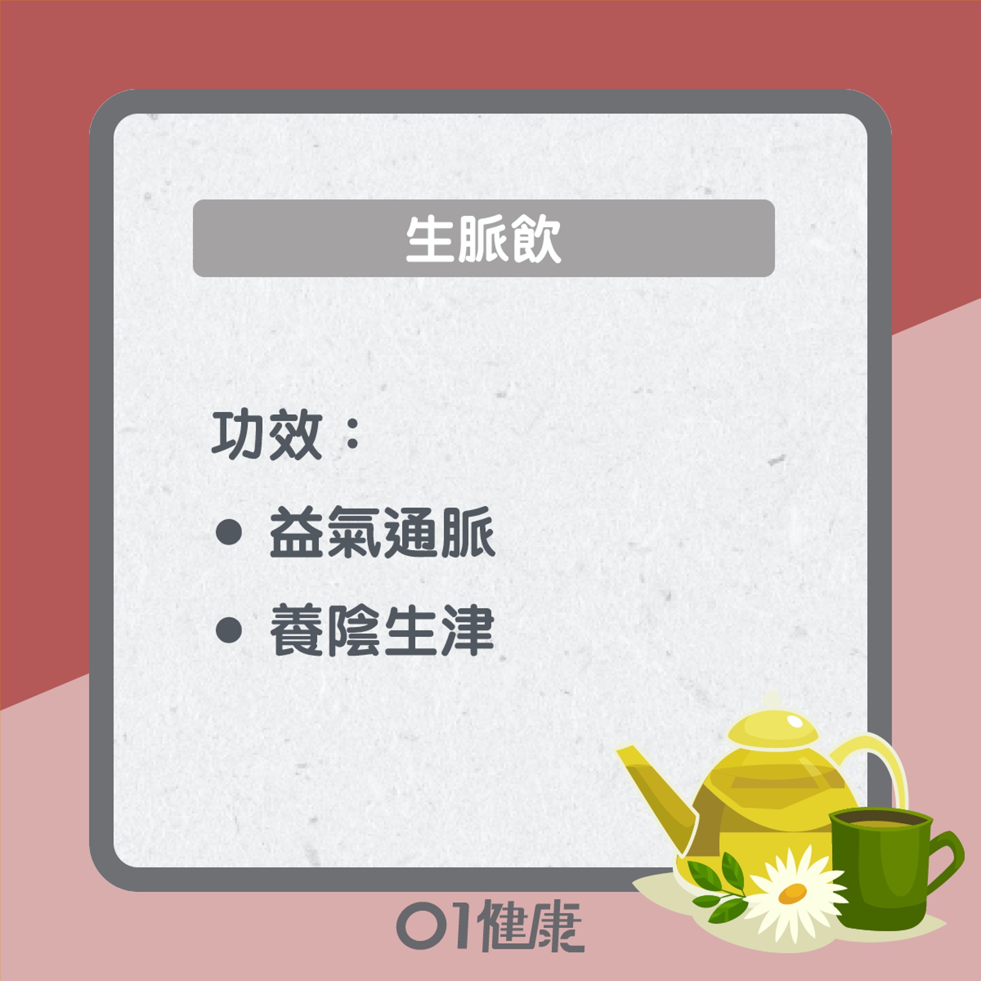 生脈飲知多啲(01製圖) 生脈飲知多啲(01製圖)